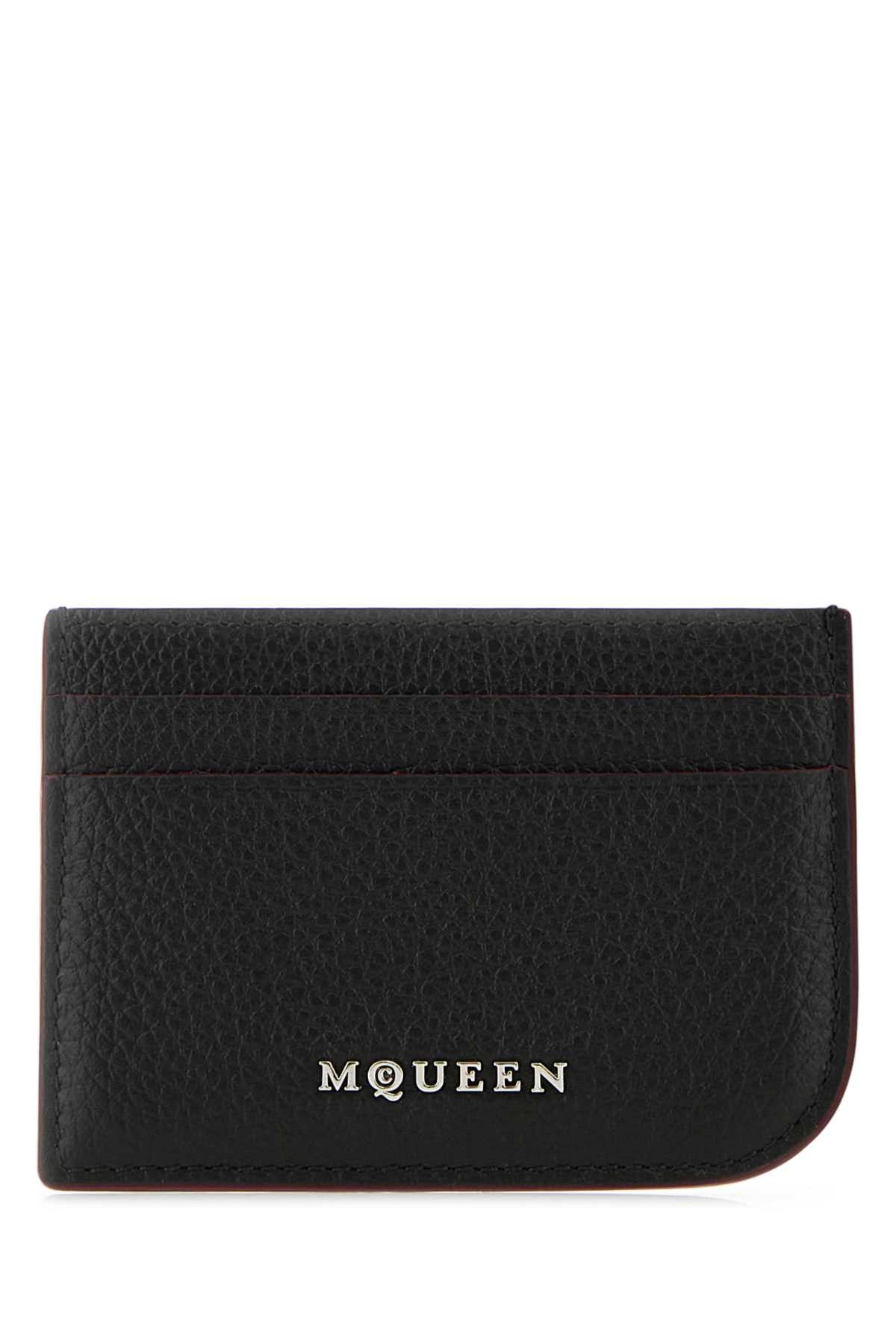 Alexander McQueen Black Leather Card Holder Size ONE SIZE - 1 Thumbnail