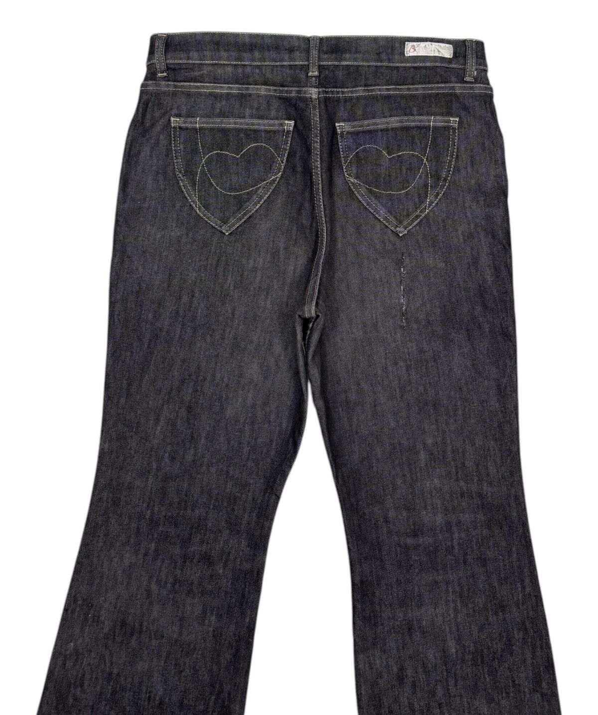 Japanese Brand Flare Jeans B3 Black Jeans Bootcut Denim Jeans Size 32" / US 10 / IT 46 - 4 Thumbnail