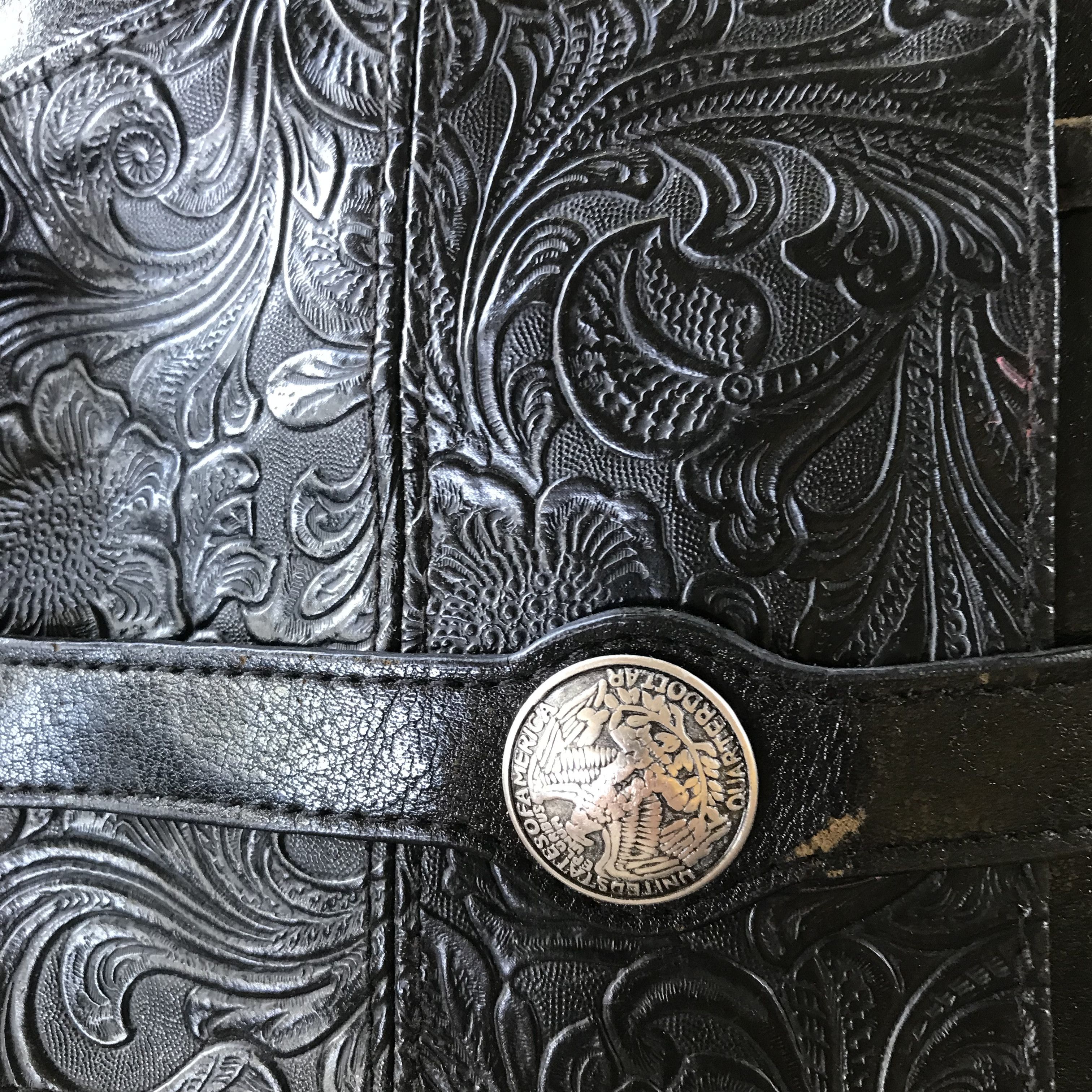 Genuine Leather Rare Indian GOA United State of America Genuine leather bag Size ONE SIZE - 11 Thumbnail