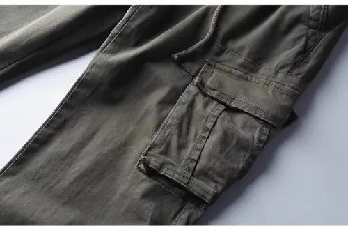 Jean Multi-pocket casual straight-leg cargo pants Size US 32 / EU 48 - 8 Thumbnail