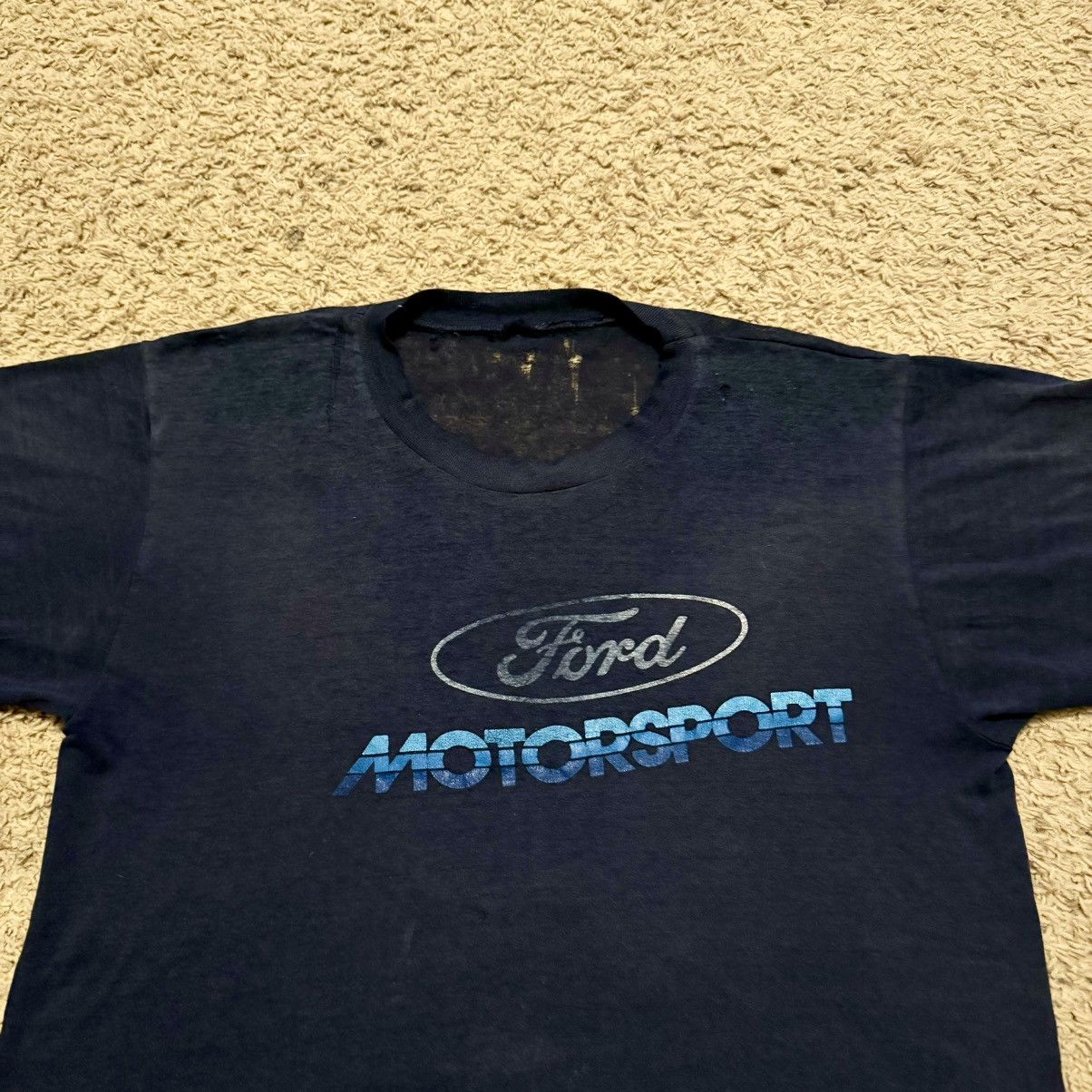 Other VINTAGE 80s FORD MOTORSPORTS TEE! Size US L / EU 52-54 / 3 - 4 Thumbnail