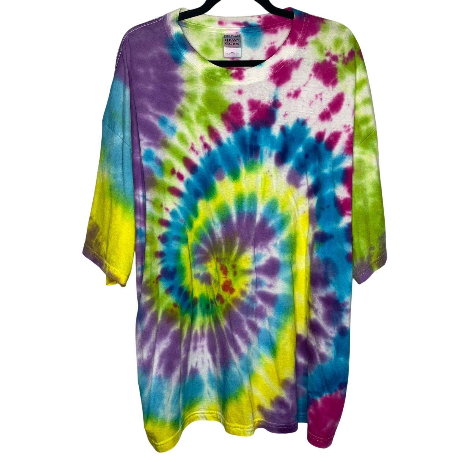 Gildan Gildan Heavy Cotton Tie Dye Shirt Size US XXL / EU 58 / 5 - 1 Thumbnail
