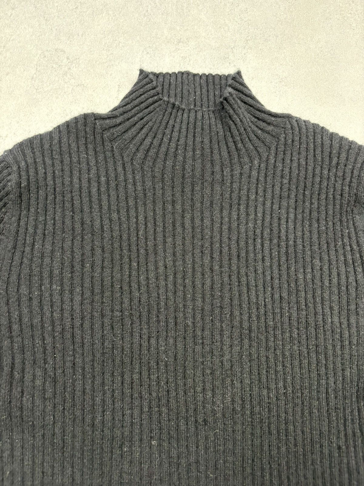 Other Collectif Mon Amour Black Ribbed Cashmere Turtleneck Sweater Size M / US 6-8 / IT 42-44 - 5 Thumbnail