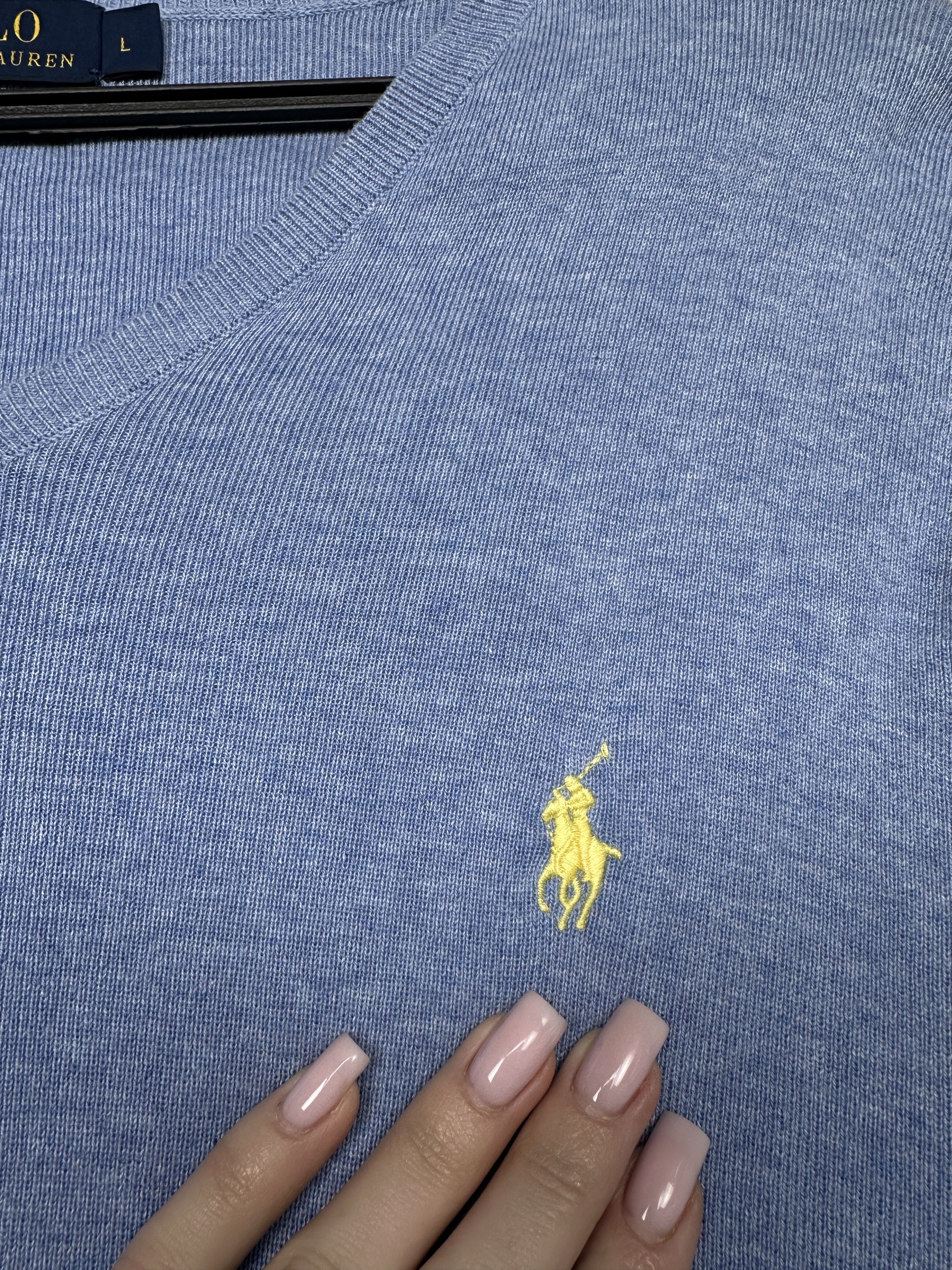 Polo Ralph Lauren Polo Ralph Lauren Mens V-Neck Sweater Size US L / EU 52-54 / 3 - 3 Thumbnail