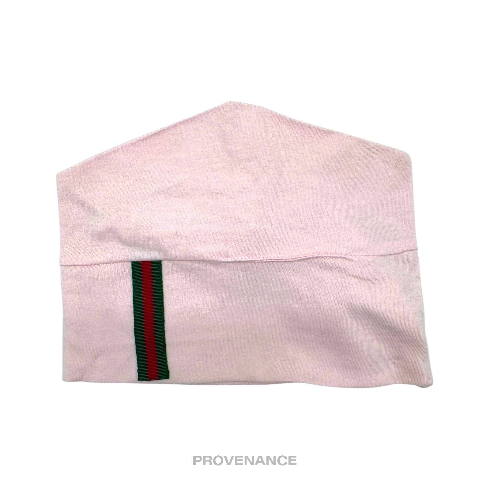 Gucci 🔴 Gucci Web Baby Cotton Cap - Powder Pink 3/6 Months Size ONE SIZE - 1 Thumbnail