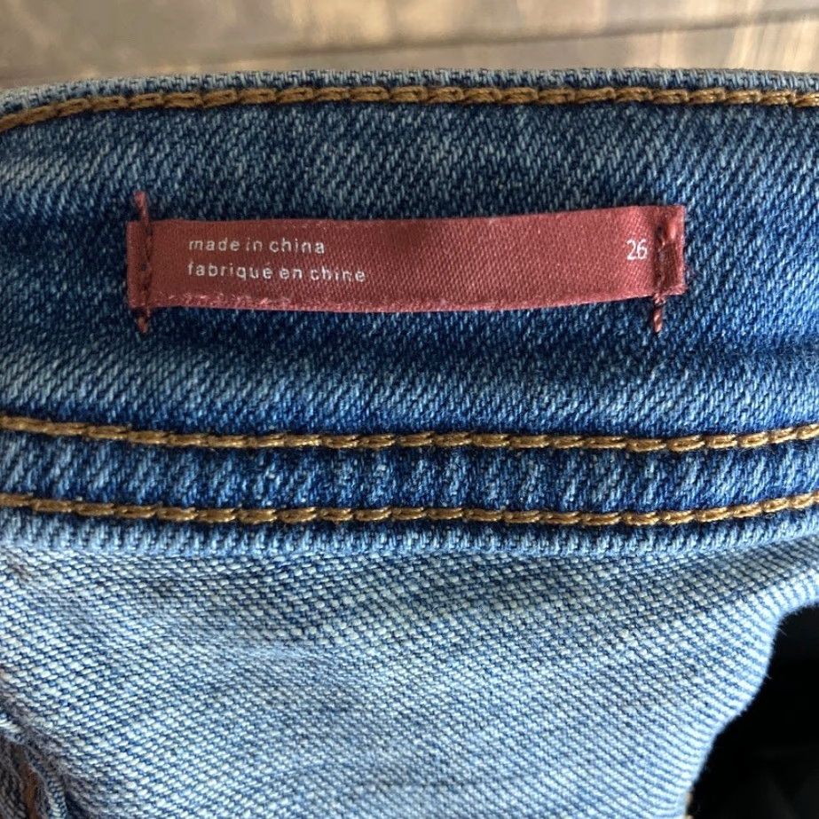 Vintage Pilcro Womens Jeans Blue Denim Mid Rise Slim Boyfriend Stretch 26 Size 26" / US 2 / IT 38 - 5 Thumbnail