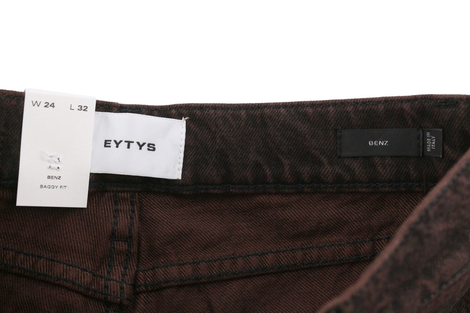 Eytys BENZ SEPIA BAGGY FIT W24/L32 Brown Faded RRP370 88874 Size 24" / US 00 / IT 34 - 11 Thumbnail
