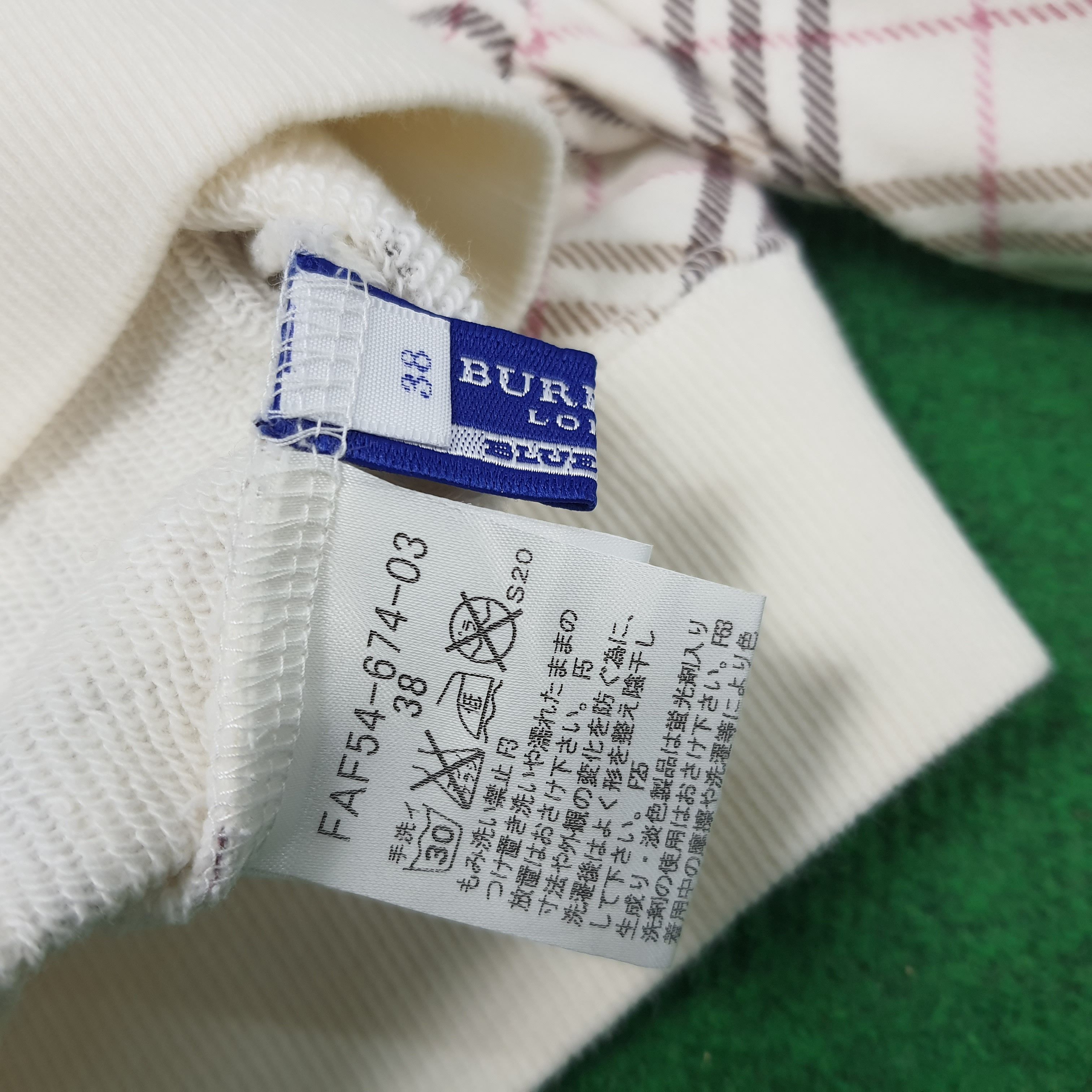Burberry × Vintage Vintage Burberry Blue Label Long Sleeve Shirt Size XS / US 0-2 / IT 36-38 - 6 Thumbnail