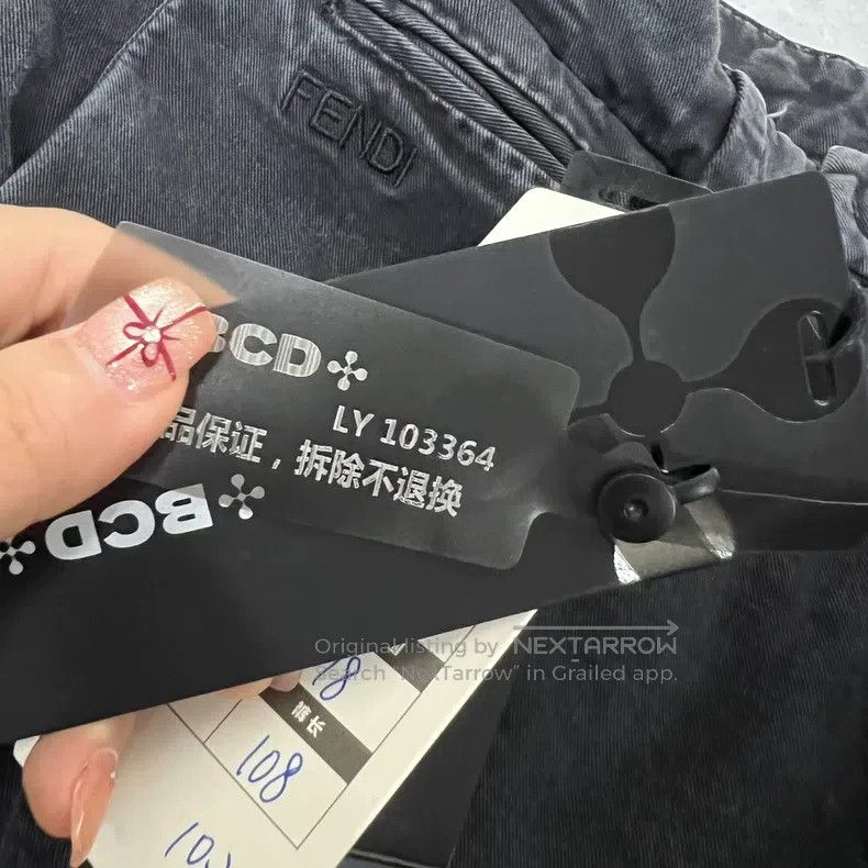 Fendi Fendi Black Washed Straight Pants Size US 32 / EU 48 - 6 Thumbnail