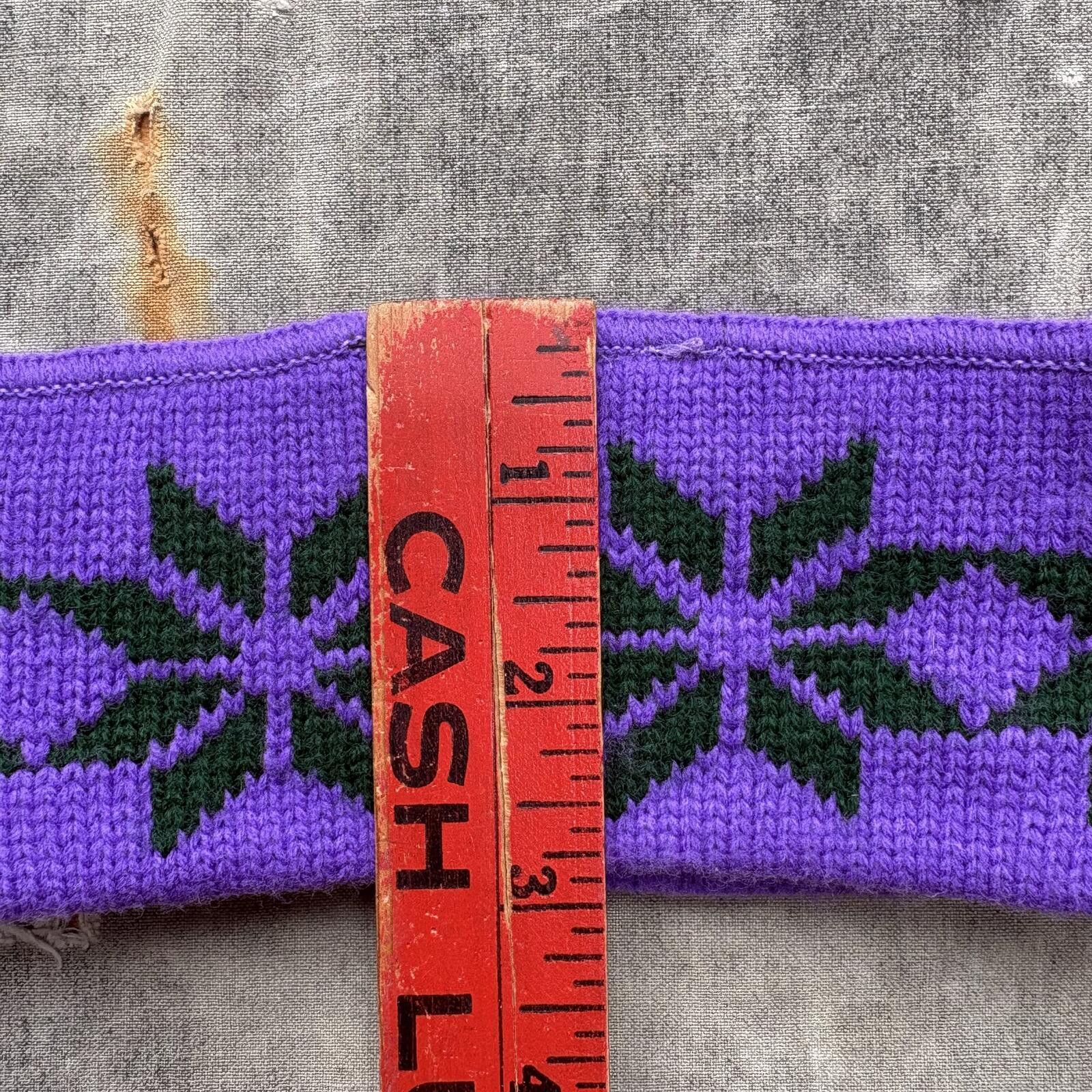 Vintage Vintage 80s 90s Winter Park Snowflakes Purple Ski Headband Size ONE SIZE - 5 Thumbnail