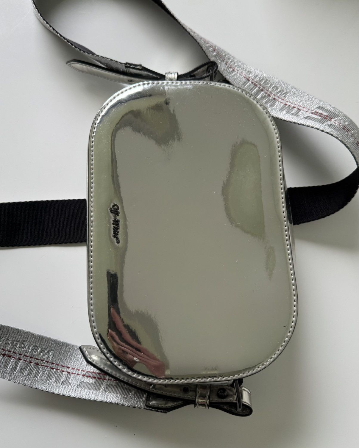 Off-White OFF-WHITE FW 18 Silver Mirror Camera Bag Size ONE SIZE - 16 Thumbnail