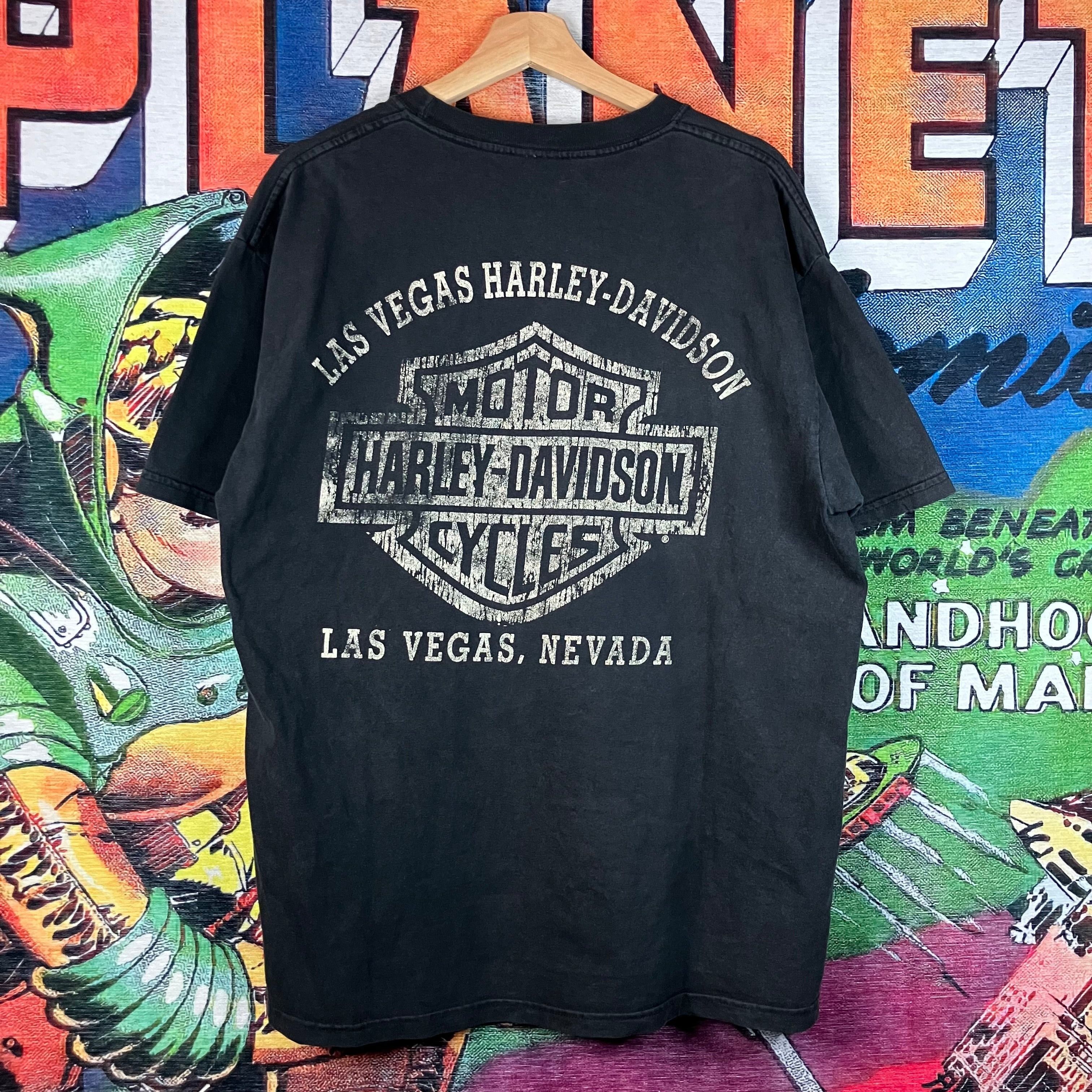 Harley Davidson Y2K 2004 Harley Davidson Eagle Las, Vegas Tee Size XL Size US XL / EU 56 / 4 - 2 Thumbnail