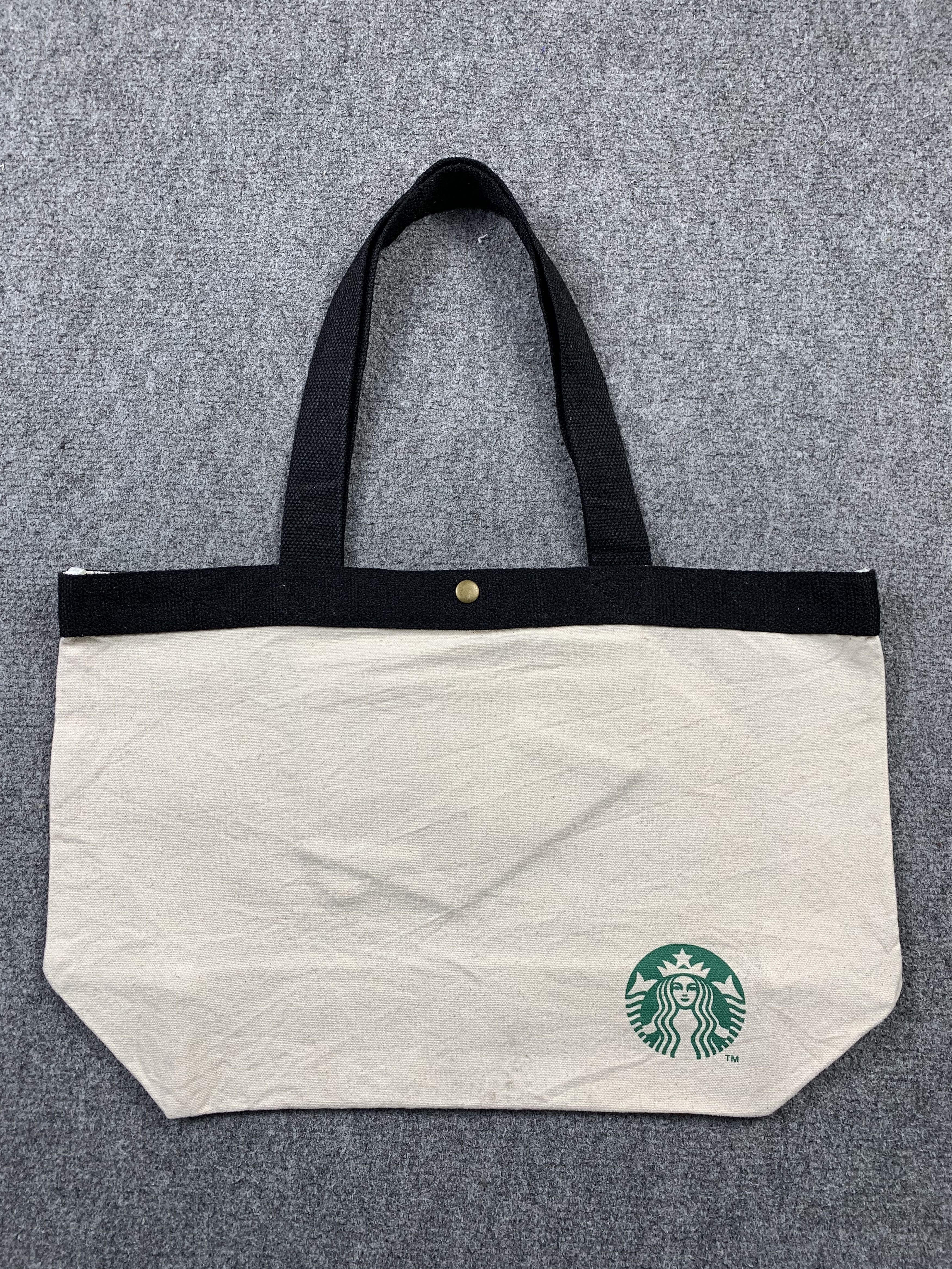 image of Vintage Starbucks Unisex Totebag in Cream, Men's
