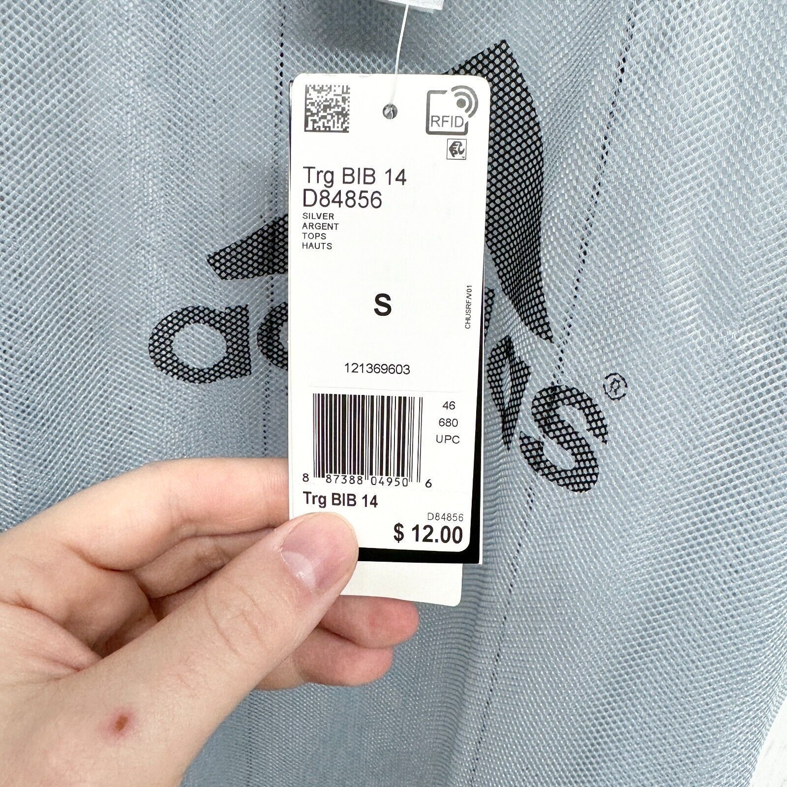 Adidas Adidas Bib Small NWT Grey Football Soccer Jersey Tank Top Size S / US 4 / IT 40 - 2 Thumbnail