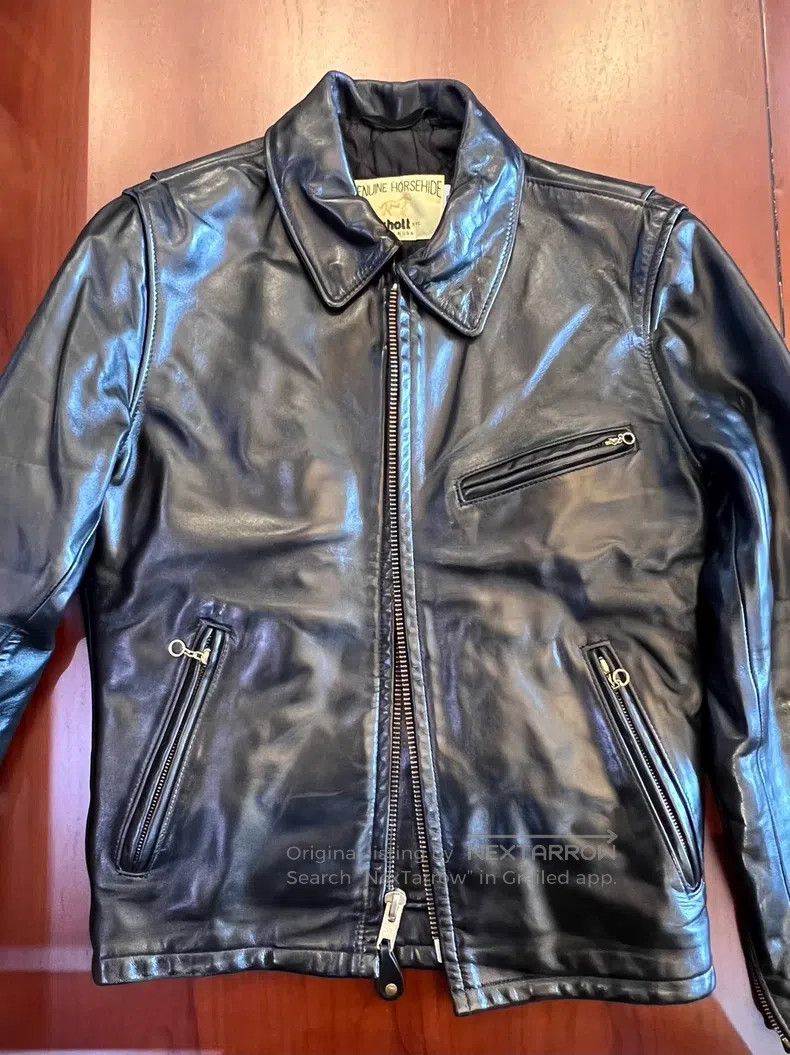 Schott Schott Leather coat Size US XXS / EU 40 - 2 Thumbnail