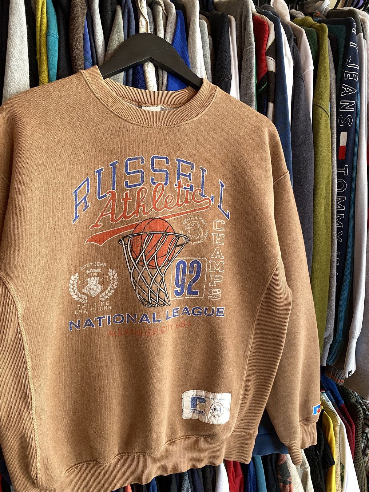 Russell Athletic RUSSELL ATHLETIC BIG LOGO DISTRESSED VINTAGE SWEATSHIRT Y2k Size US M / EU 48-50 / 2 - 2 Thumbnail