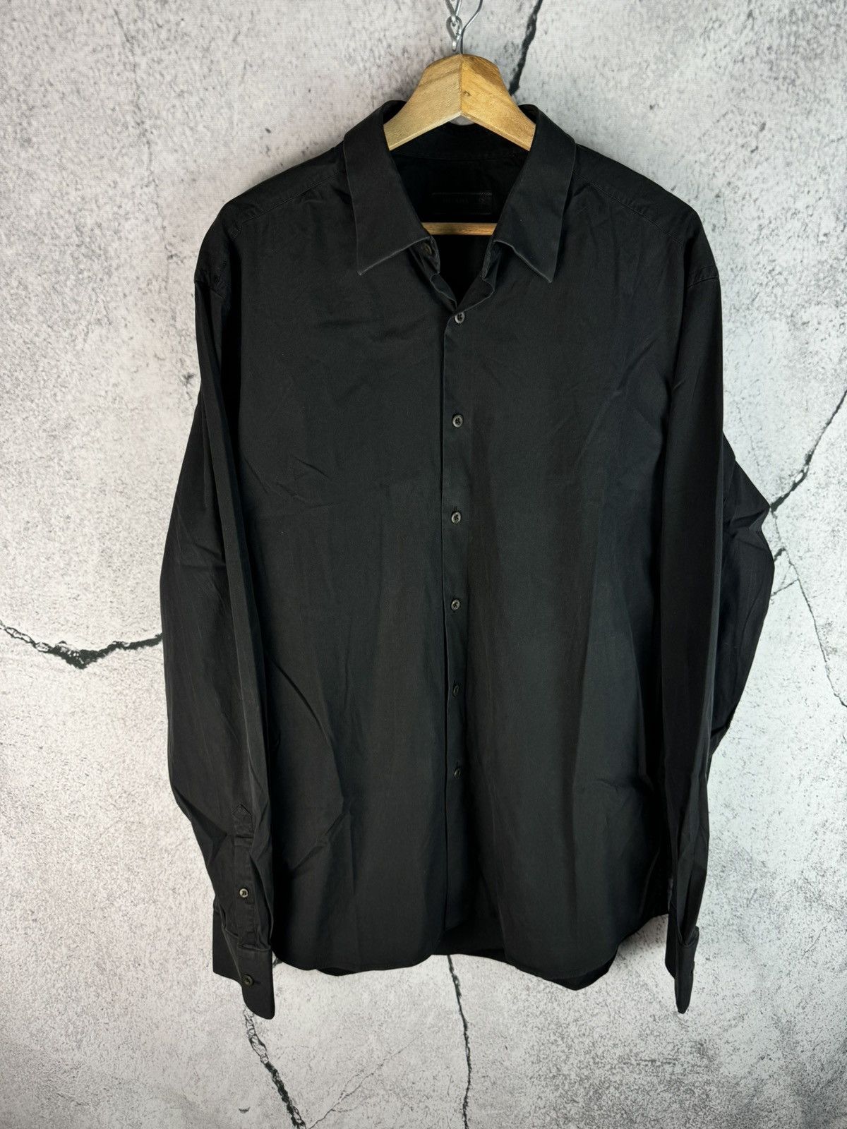 Prada Prada Black Button Up Shirt Size US L / EU 52-54 / 3 - 1 Thumbnail