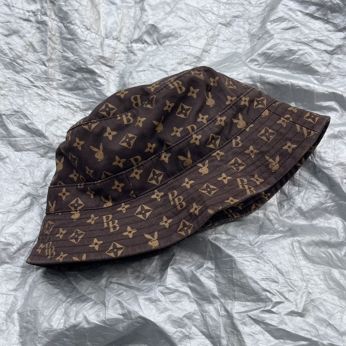 Playboy × Vintage Vintage Playboy Monogram Bucket Hat Size ONE SIZE - 1 Thumbnail