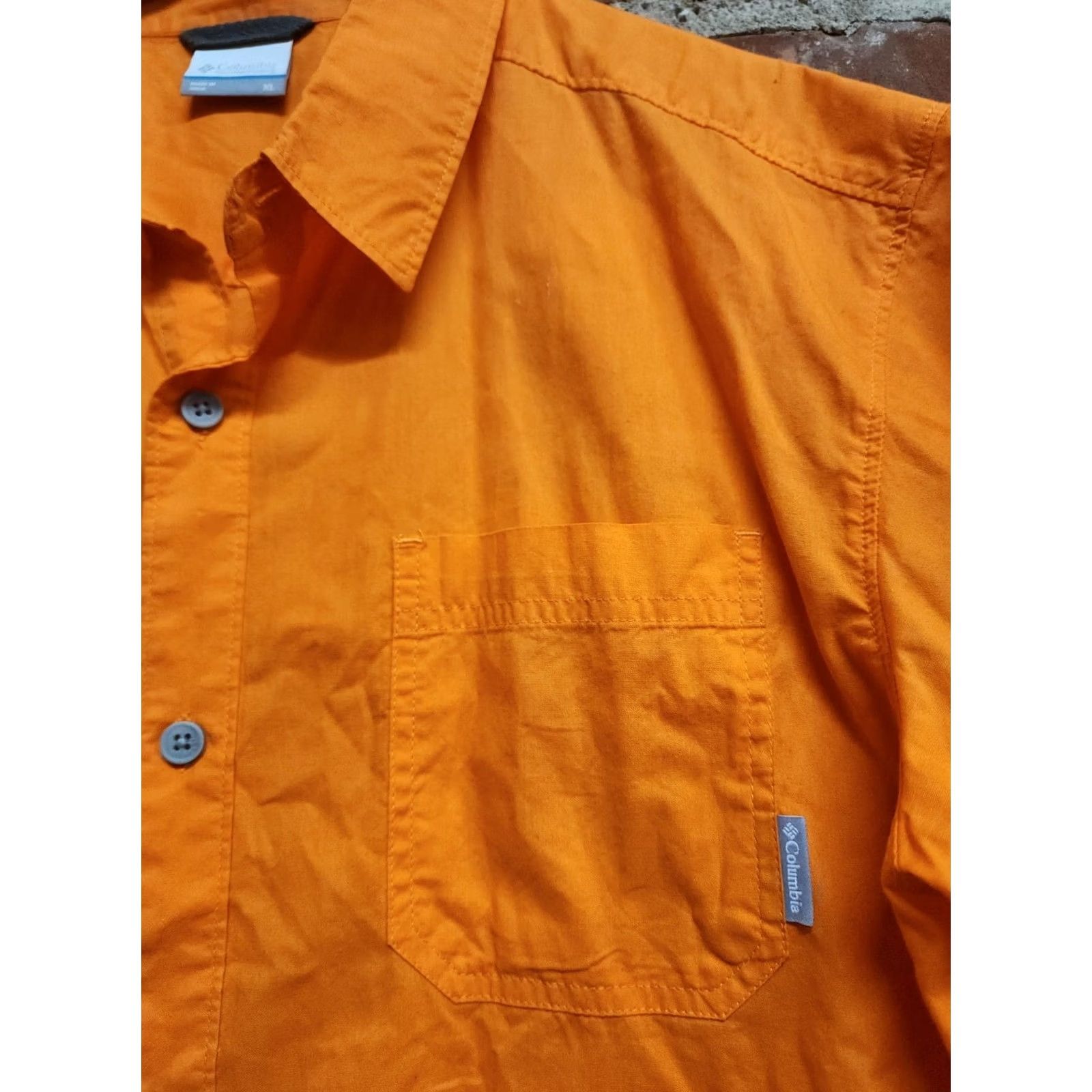 Vintage Columbia Shirt Mens XL Orange Button Up Fishing Outdoors Workwear Size US XL / EU 56 / 4 - 4 Thumbnail