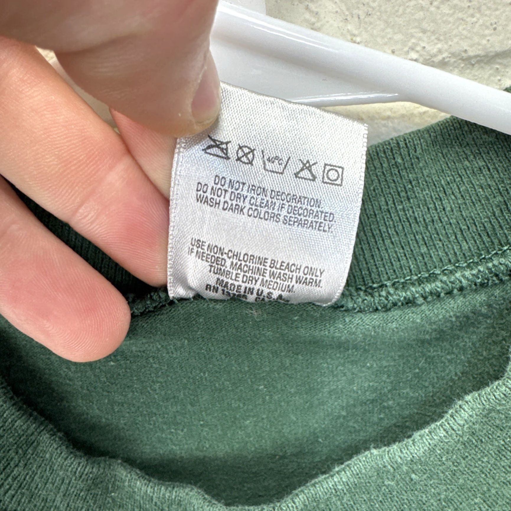 Fruit Of The Loom VINTAGE Michigan State Spartans Shirt MSU University 90s Size US L / EU 52-54 / 3 - 4 Thumbnail