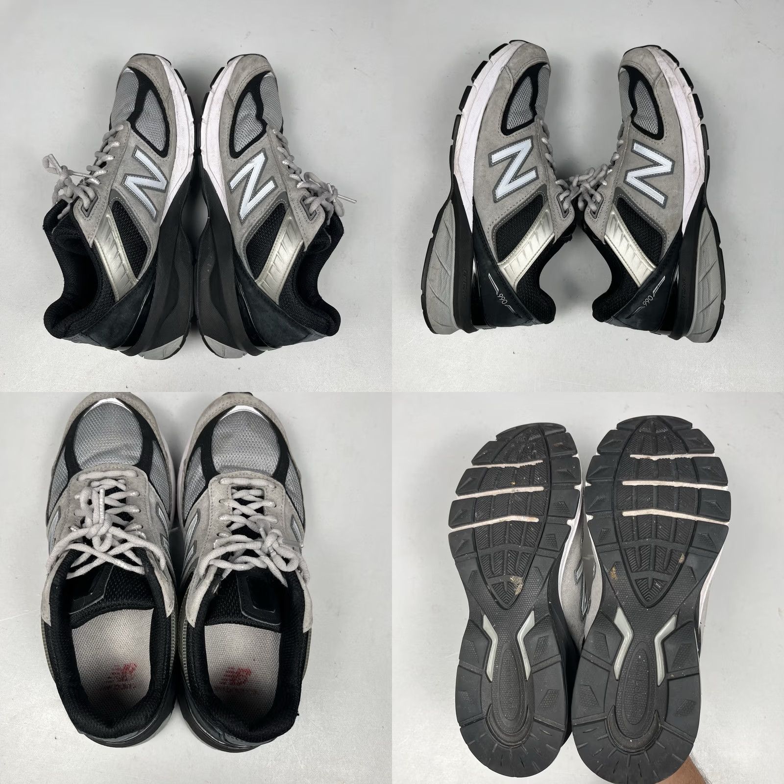 New Balance New Balance 990v5 Sneakers US 9 D Kool Grey Black Made in USA 2020 M990GB5 Size US 9 / EU 42 - 8 Thumbnail
