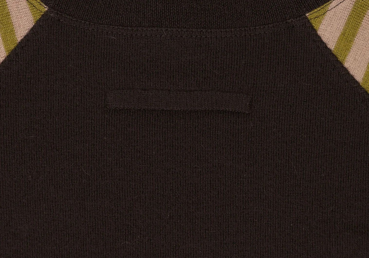 Jean Paul Gaultier High Neck Knit Striped Top in Brown Pink Yellow, Size 44 Size US S / EU 44-46 / 1 - 12 Thumbnail