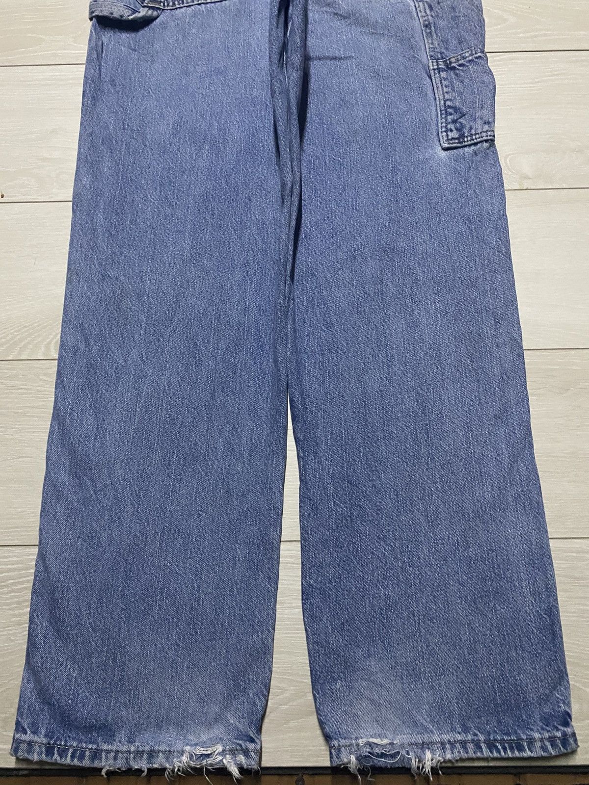 Dickies Vintage Dickies Carpenter Light Wash Baggy Jeans Size US 35 - 8 Thumbnail