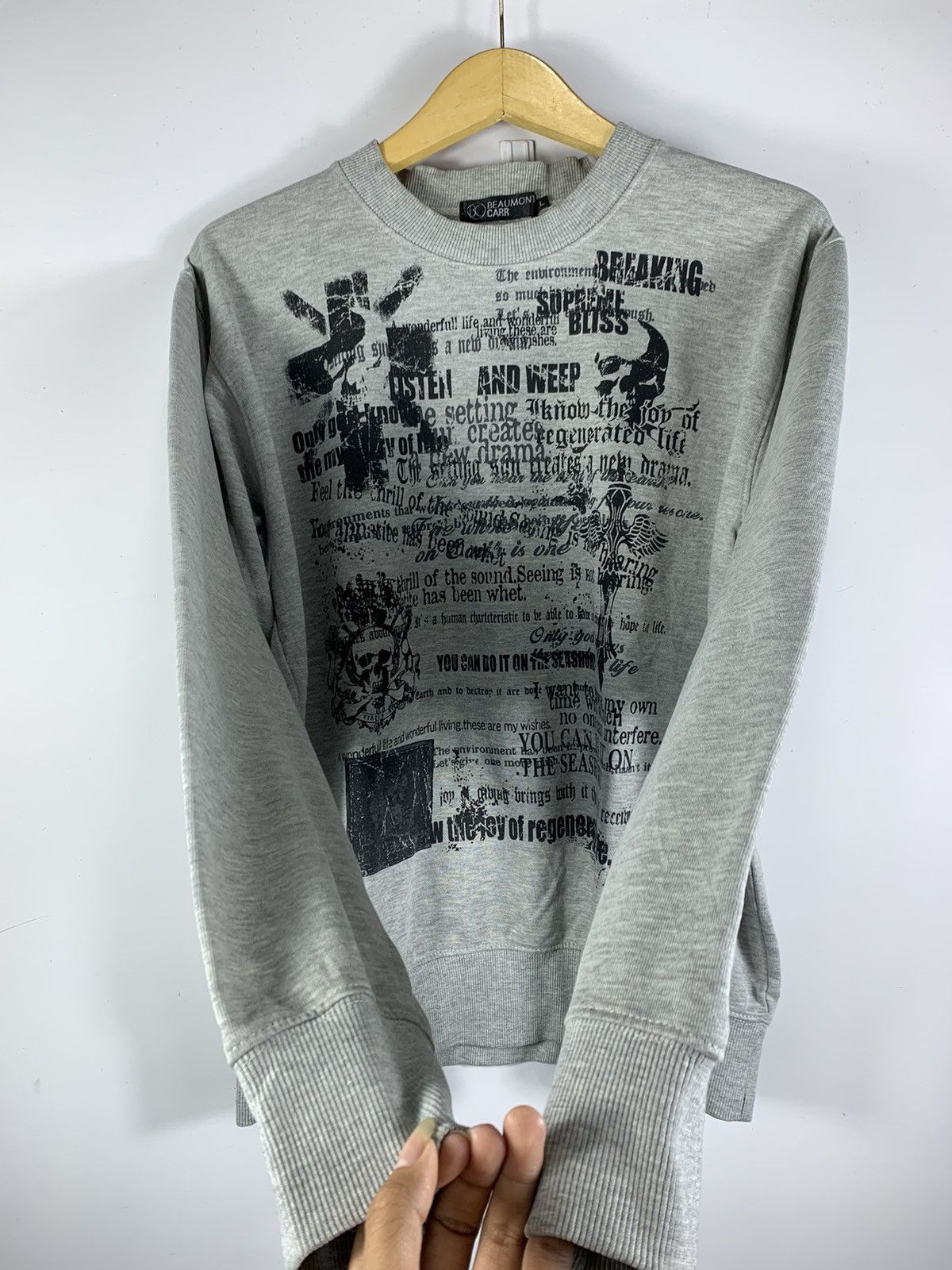 If Six Was Nine × Japanese Brand × Le Grande Bleu (L.G.B.) SICK GOTHIC PUNK SKULL “BEAUMONTCARR” LONG SLEEVE Size US L / EU 52-54 / 3 - 3 Thumbnail