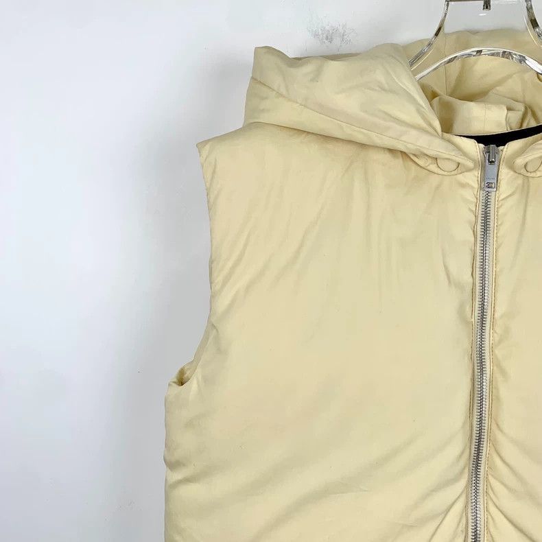 Celine Celine Yellow Hooded Puffer Vest Size US XXS / EU 40 - 3 Thumbnail