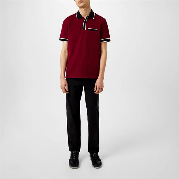Moncler Striped Logo Polo Shirt Size US M / EU 48-50 / 2 - 4 Thumbnail