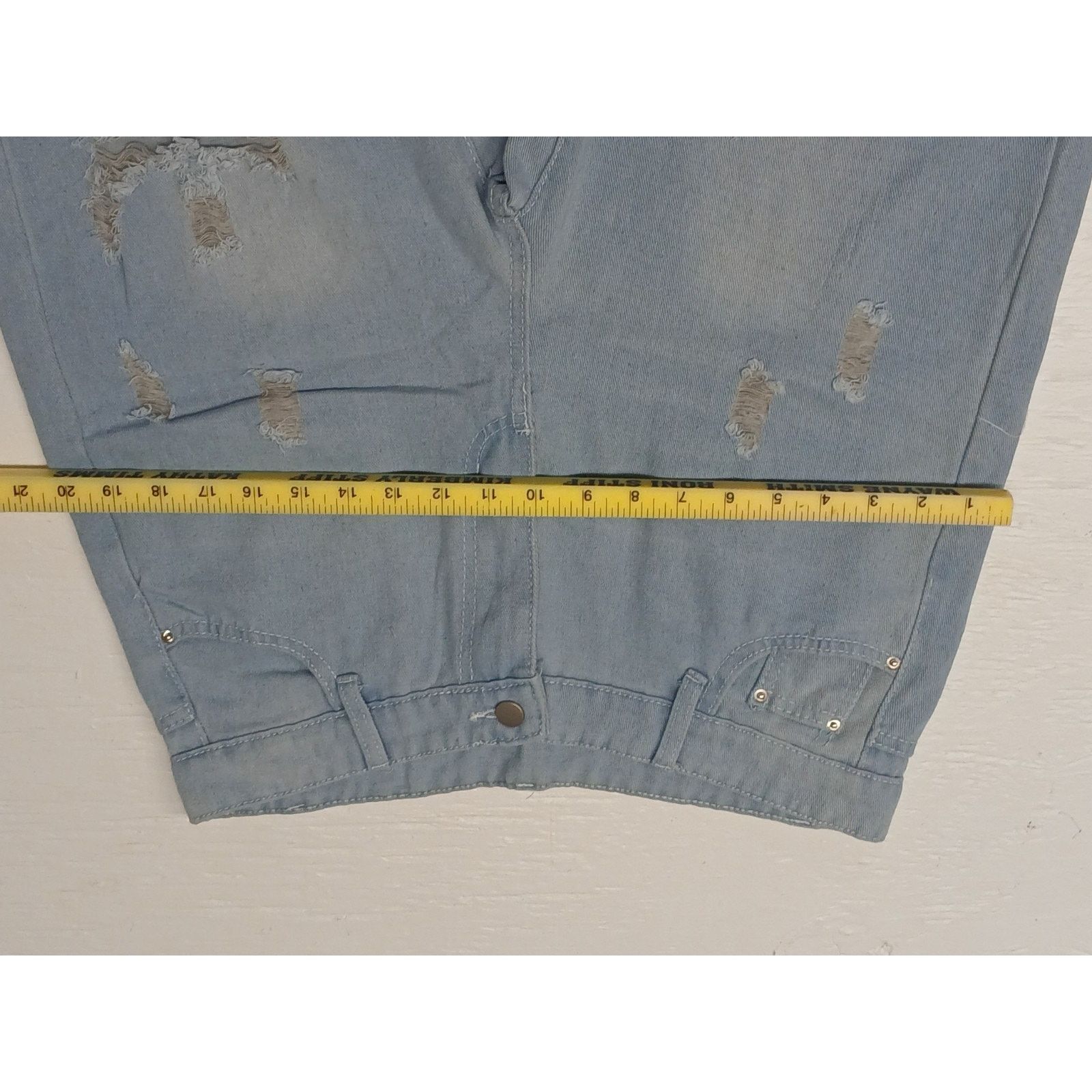 Other Unbranded (XL) Comfort Stretch Women's Light Denim Pants Size 32" / US 10 / IT 46 - 5 Thumbnail