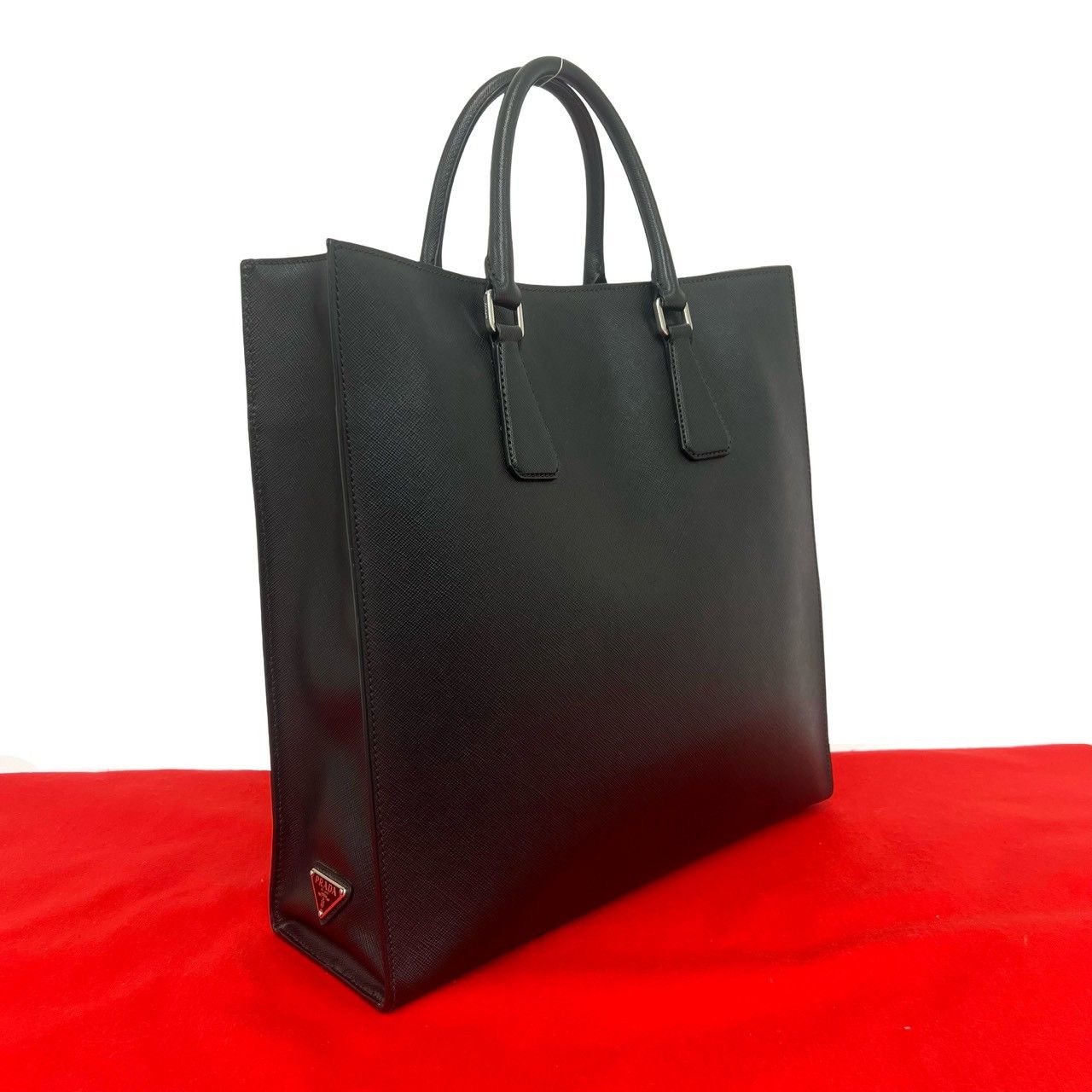 Prada Prada Prada Saffiano Leather Handbag Leather Tote Bag 180A DUTY FREE for USA Size ONE SIZE - 1 Thumbnail