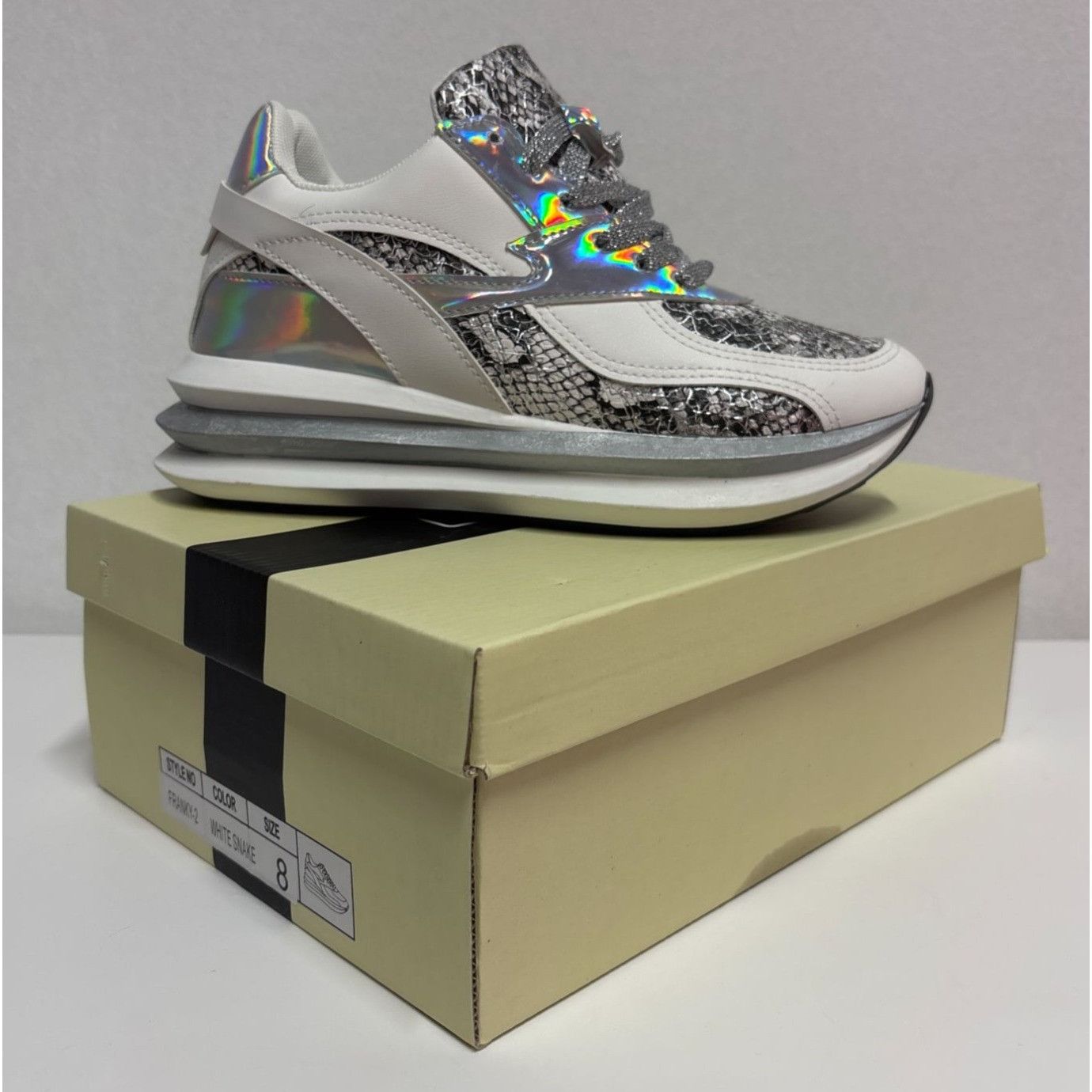 Other UNILADY / Franky-2 / Sneaker / Reflective & Snakeskin / Patt Size US 9 / IT 39 - 8 Thumbnail