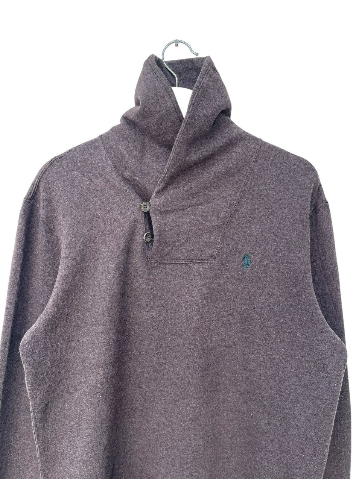 Polo Ralph Lauren Polo Ralph Lauren small pony brown henley neck medium Size US M / EU 48-50 / 2 - 2 Thumbnail