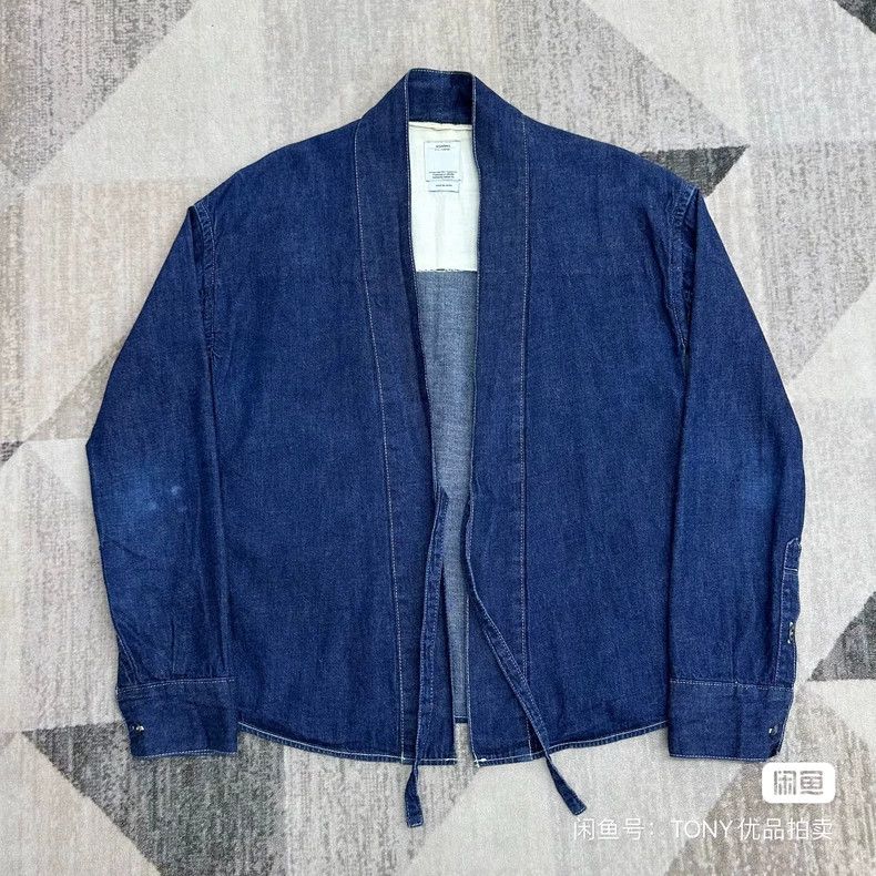 Visvim VisvimLHAMO SHIRT (ONE-WASH) INDIGO Denim Robe 2504-Nextarr Size US S / EU 44-46 / 1 - 1 Thumbnail