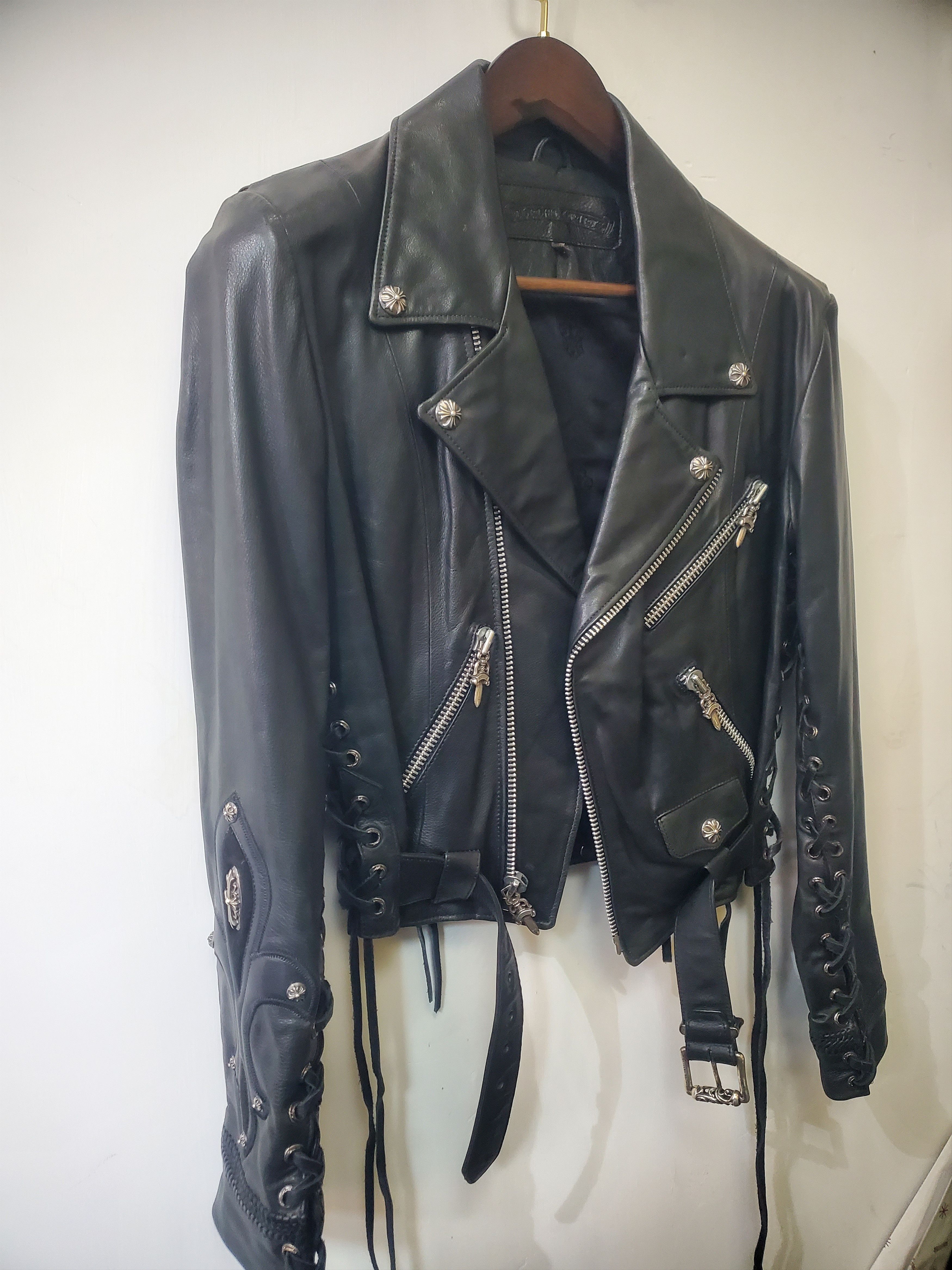 Chrome Hearts Chrome Hearts Ladies Leather Biker Jacket Size L Size L / US 10 / IT 46 - 8 Thumbnail