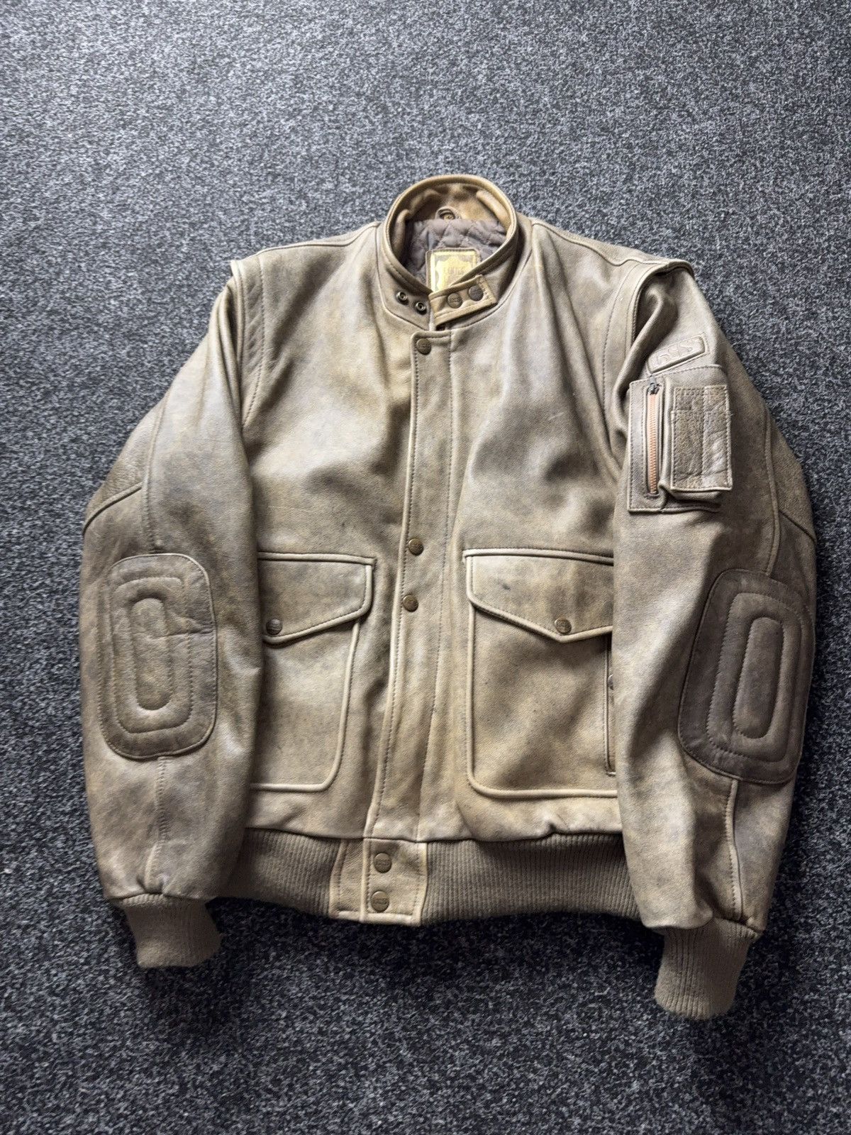 Genuine Leather iXS Leather Jacket Distressed Brown Biker Moto Archive Size US L / EU 52-54 / 3 - 1 Thumbnail