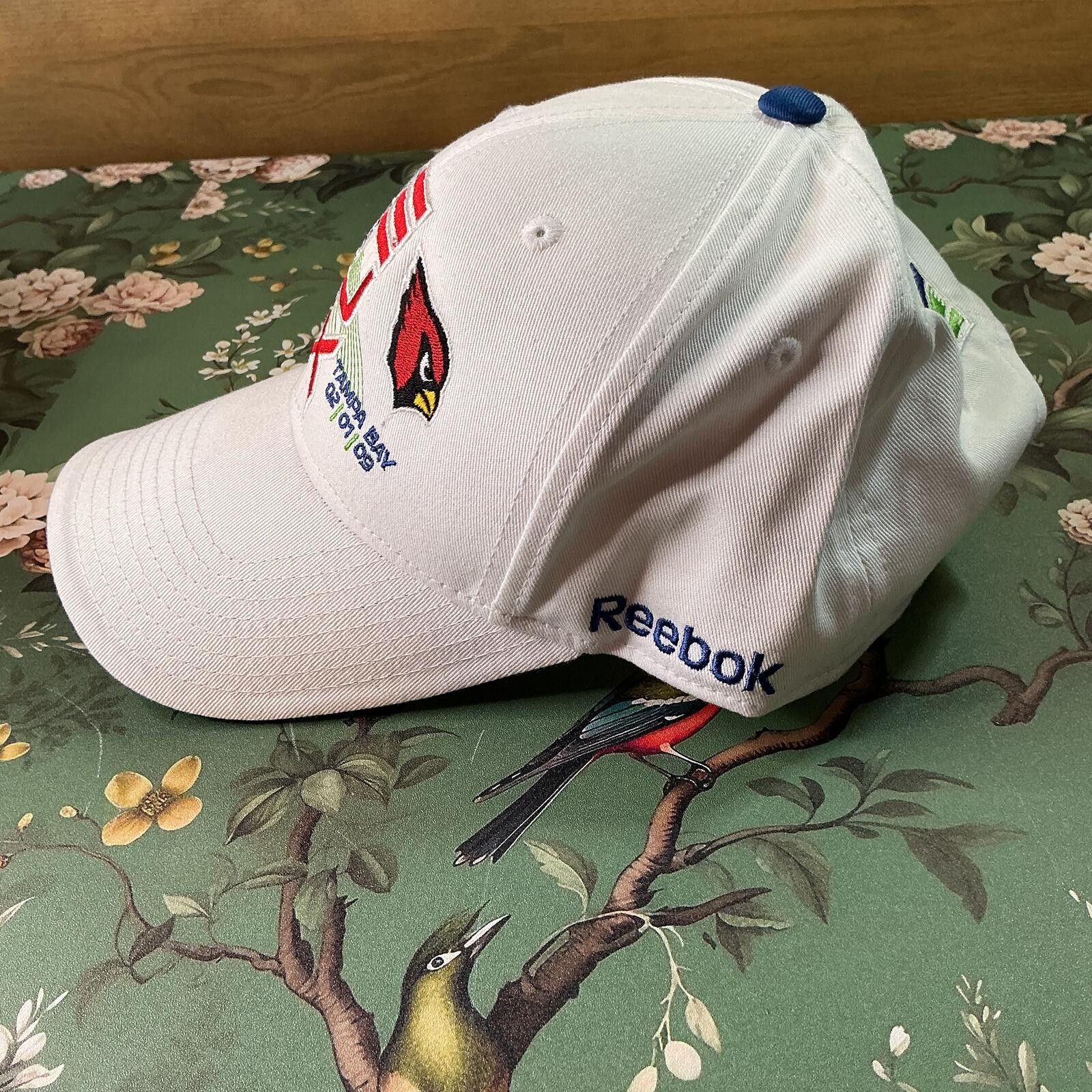 Reebok Reebok Hat White NFL Cardinals Steelers Tampa 2009 Strapback Size ONE SIZE - 5 Thumbnail