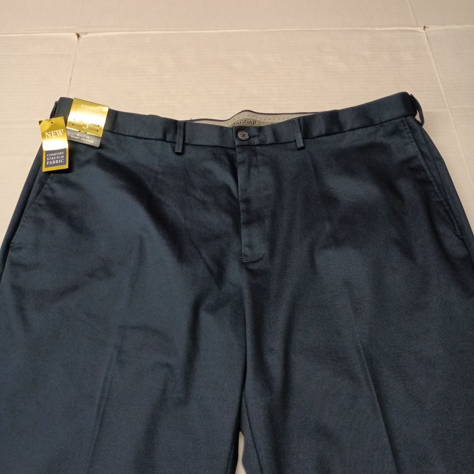 Haggar Haggar Premium Iron Free Khakis Men's 44x30 Blue Classic Fit Size US 44 / EU 60 - 4 Thumbnail