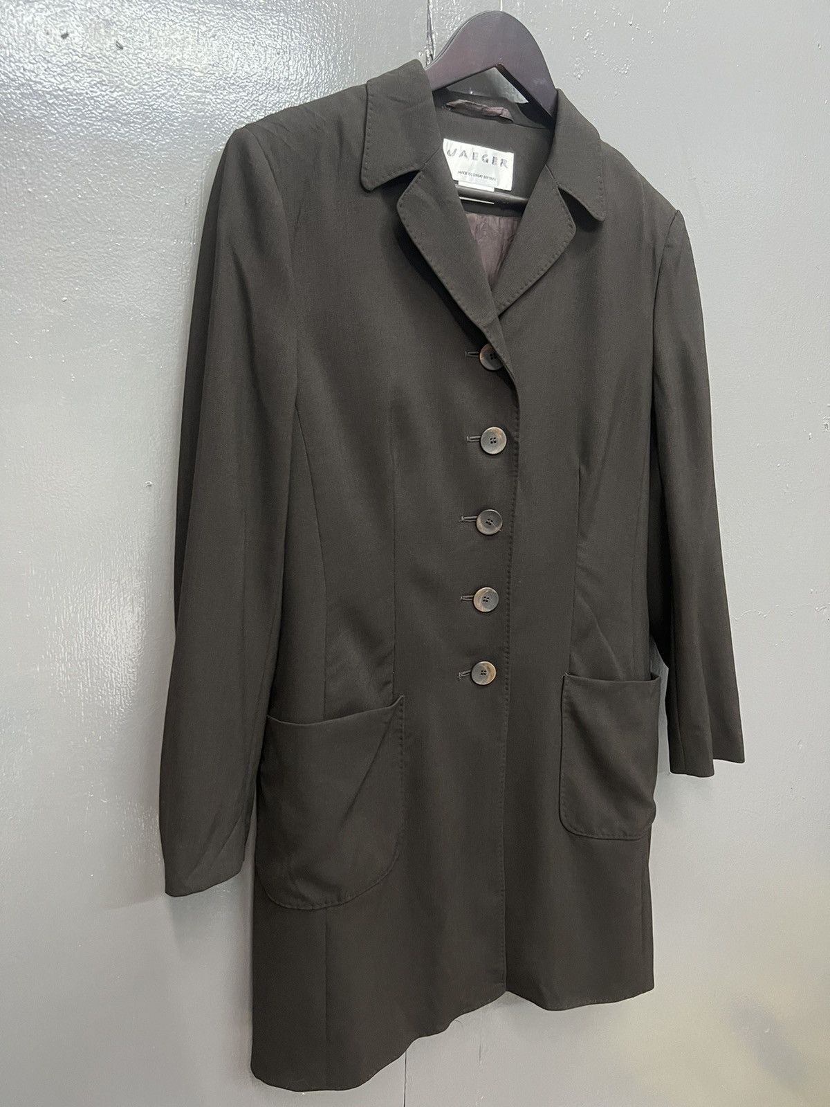 Jaeger 🔥JAEGER LONG COAT FOR WOMEN Size L / US 10 / IT 46 - 2 Thumbnail