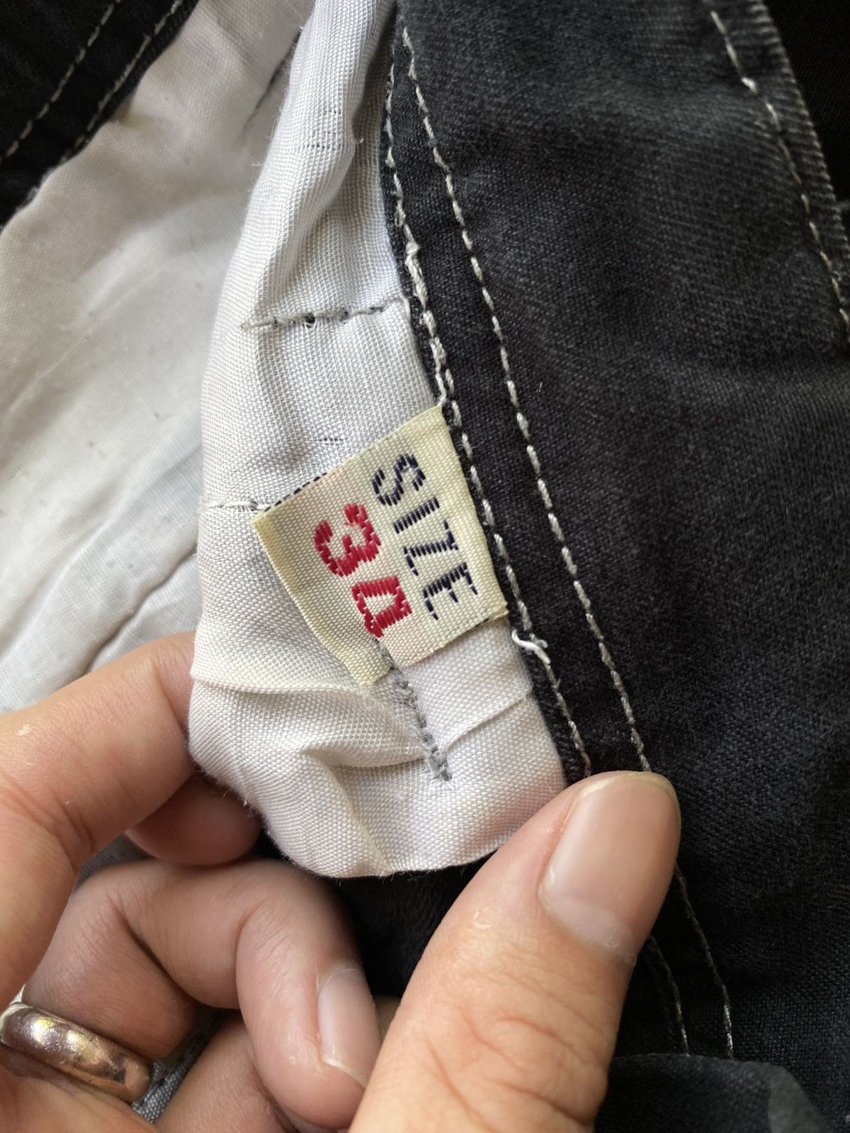 If Six Was Nine × Japanese Brand × Le Grande Bleu (L.G.B.) Rare Design Faded Cargo Multipocket Skull Punk Pants Size US 32 / EU 48 - 12 Thumbnail