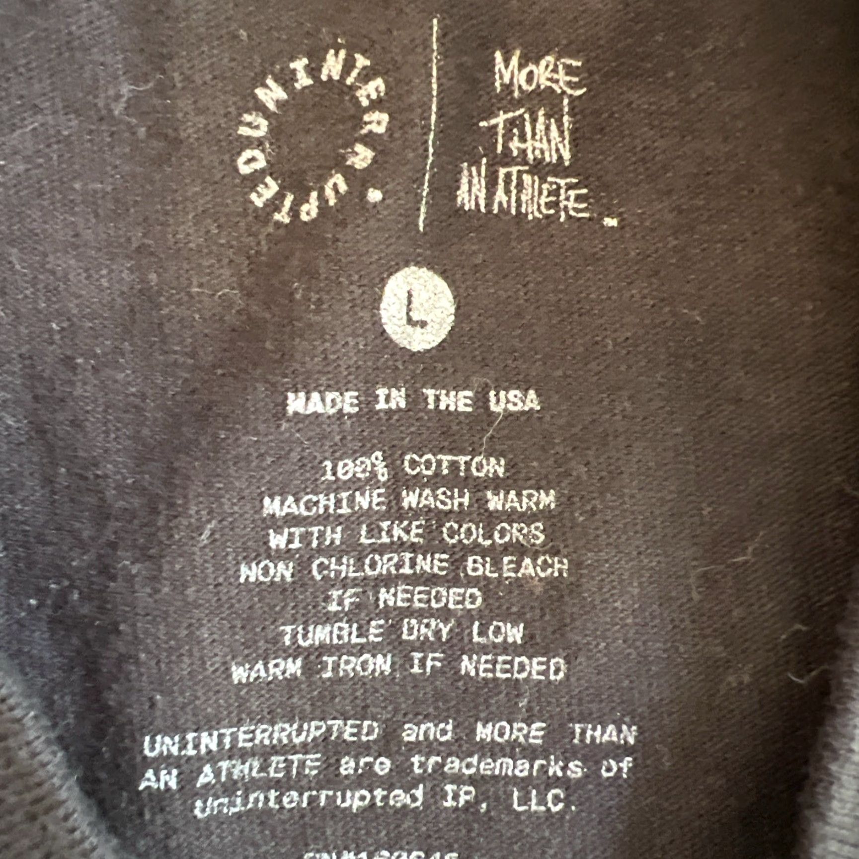 Vintage Uninterrupted More Than An Athlete LeBron James MTAA Shirt L Mens Black Cotton Graphic Print Short Sleeve Crew Neck Embroidered Logo Vintage: No Size US L / EU 52-54 / 3 - 4 Thumbnail