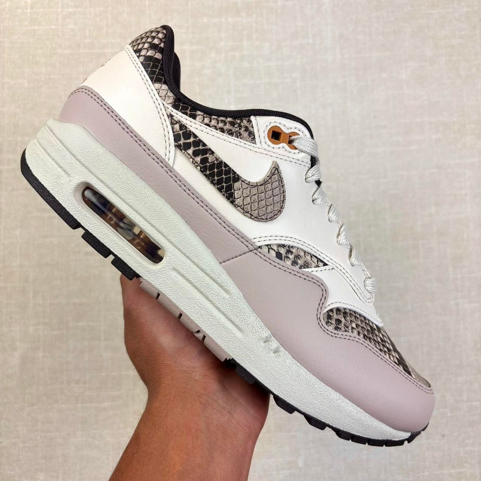 Nike 🐎 2025 Nike Air Max 1 “Snakeskin Light Orewood Brown” 10W Size US 10 / IT 40 - 1 Thumbnail