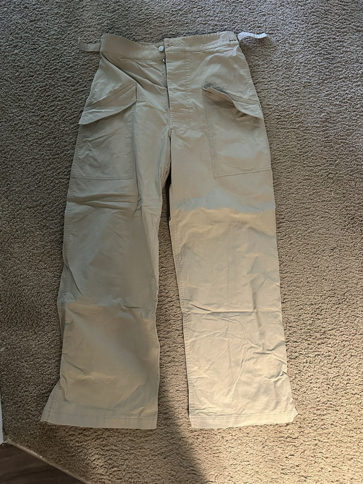 image of Bottega Veneta Fw20 Cargo Pants in Khaki, Men's (Size 34)