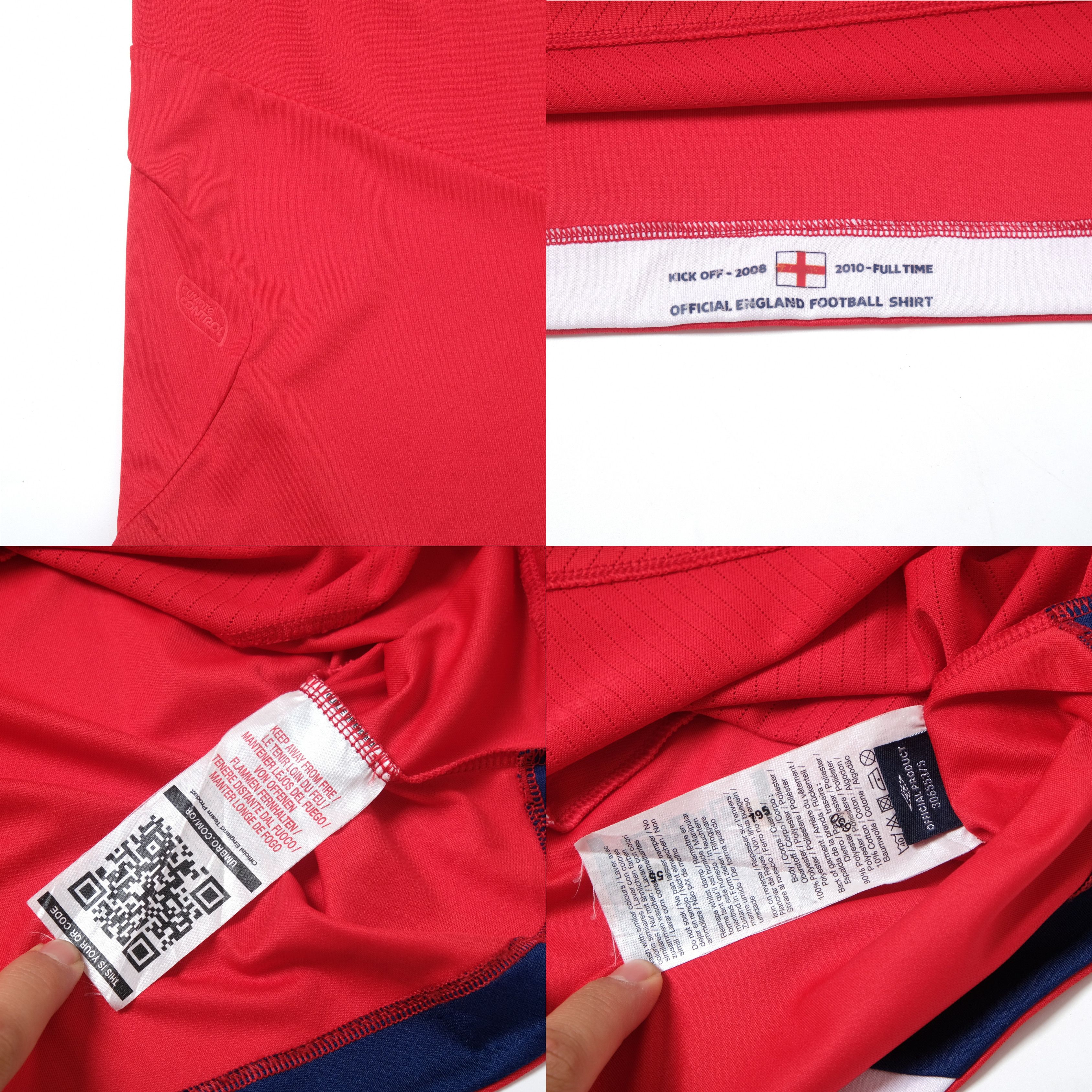 Umbro 2008/10 England Away Shirt Umbro Beckham (L) Size US L / EU 52-54 / 3 - 6 Thumbnail