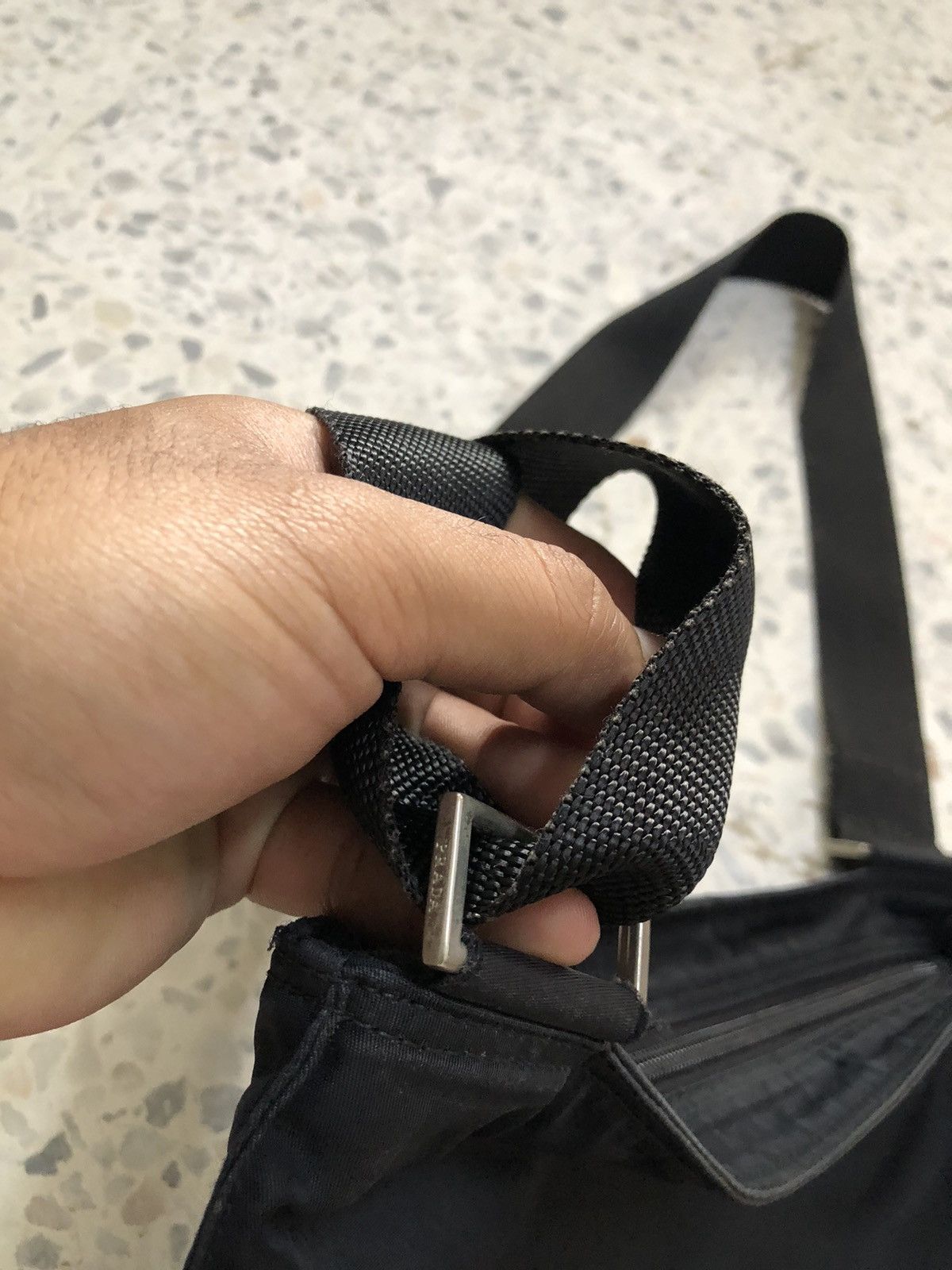 Prada Authentic❗️Vintage 90s Prada Nylon Sling Bag Size ONE SIZE - 10 Thumbnail