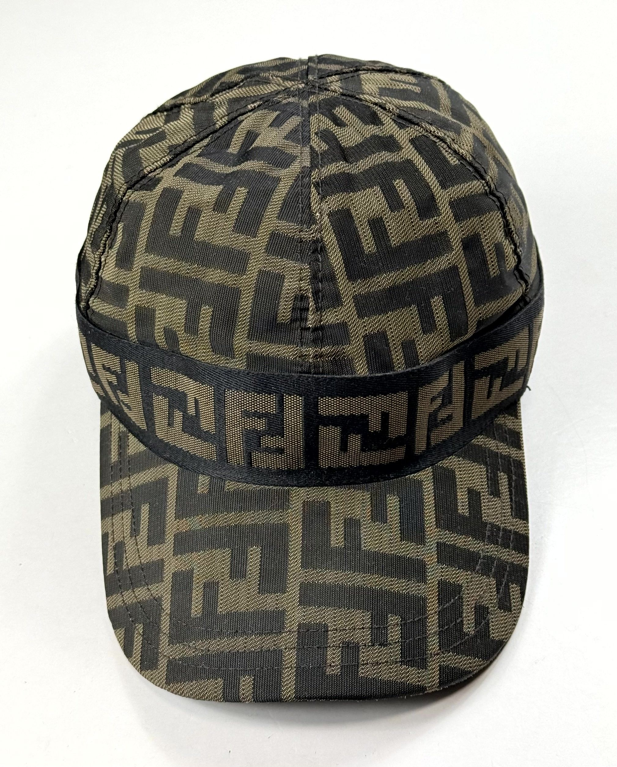 Fendi Fendi Zucca FF Monogram Brown Canvas Baseball Cap Size ONE SIZE - 2 Thumbnail