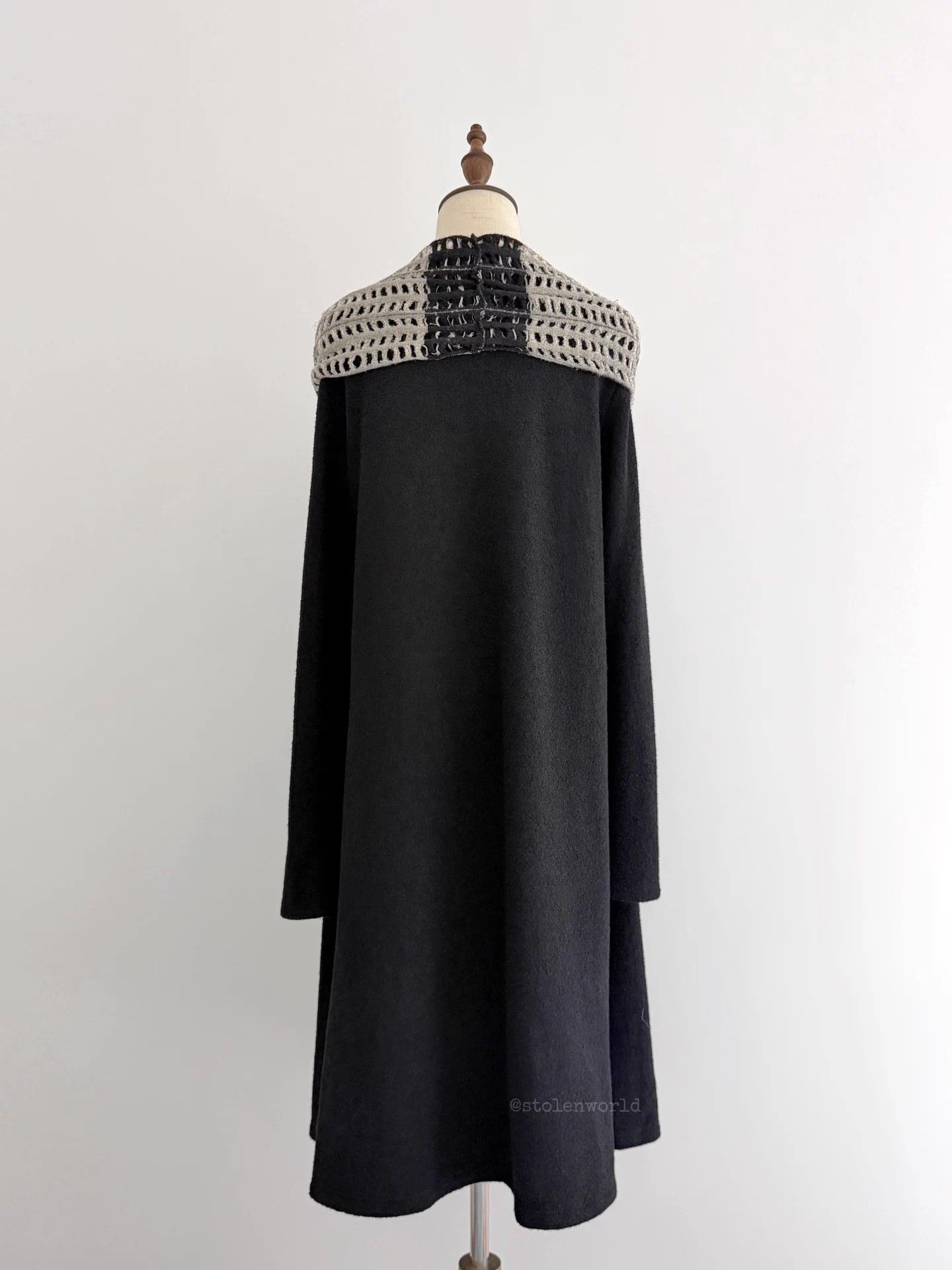 Limi Feu Limi feu gray black spliced lace wool cardigan S Size S / US 4 / IT 40 - 4 Thumbnail
