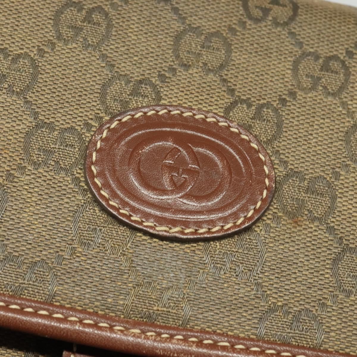Gucci GUCCI GG Canvas Shoulder Bag Brown Gold 004 49 004 49 Size ONE SIZE - 14 Thumbnail