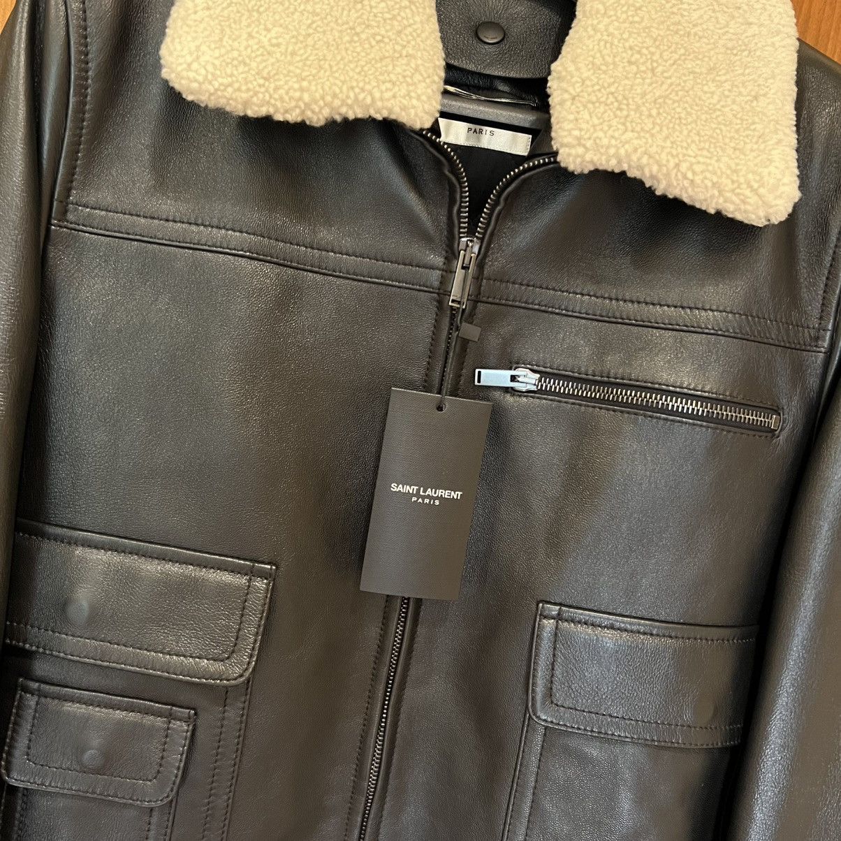 Saint Laurent Paris Saint Laurent Shearling Collar Jacket Size US M / EU 48-50 / 2 - 3 Thumbnail